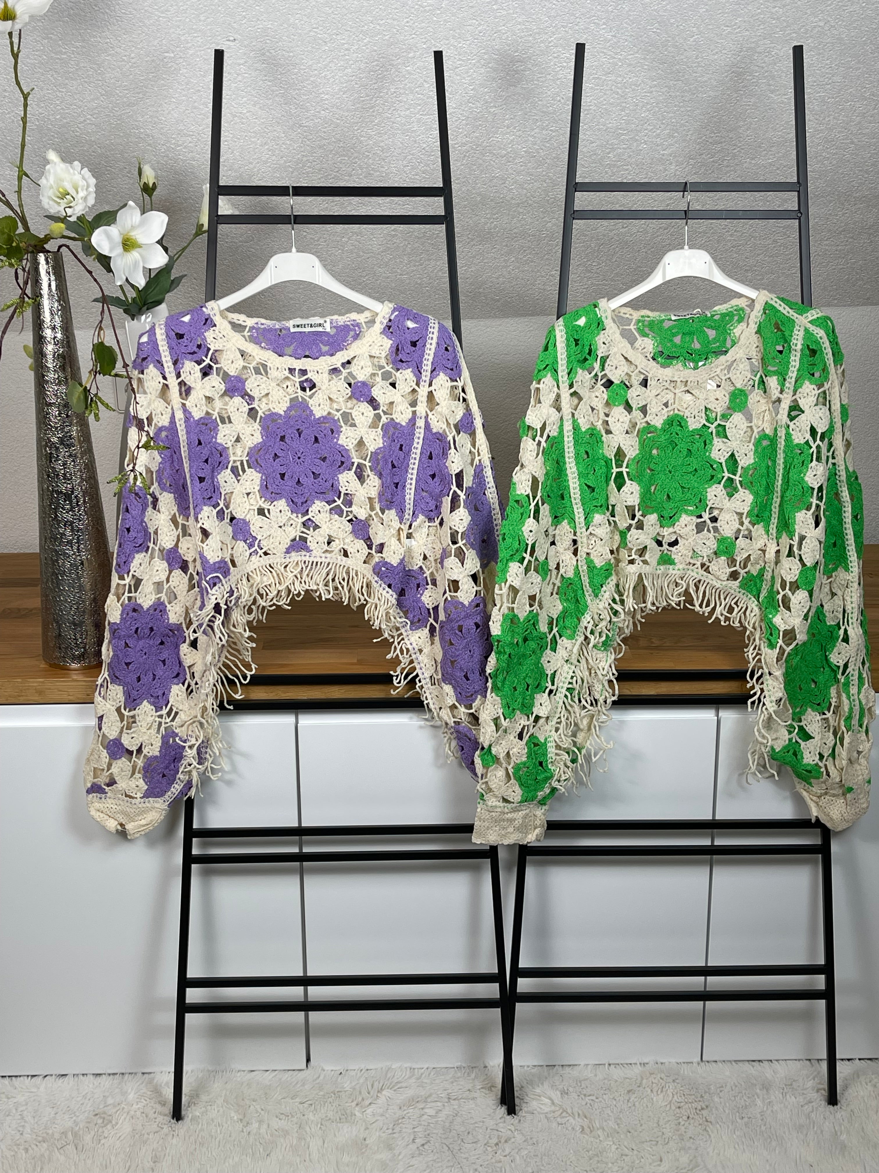 !!!!KEINE RETOURE MÖGLICH!!!! Damen Poncho - Pullover „Romantik“ Einheitsgrösse Gr. 36 - 40 in 4 Farben