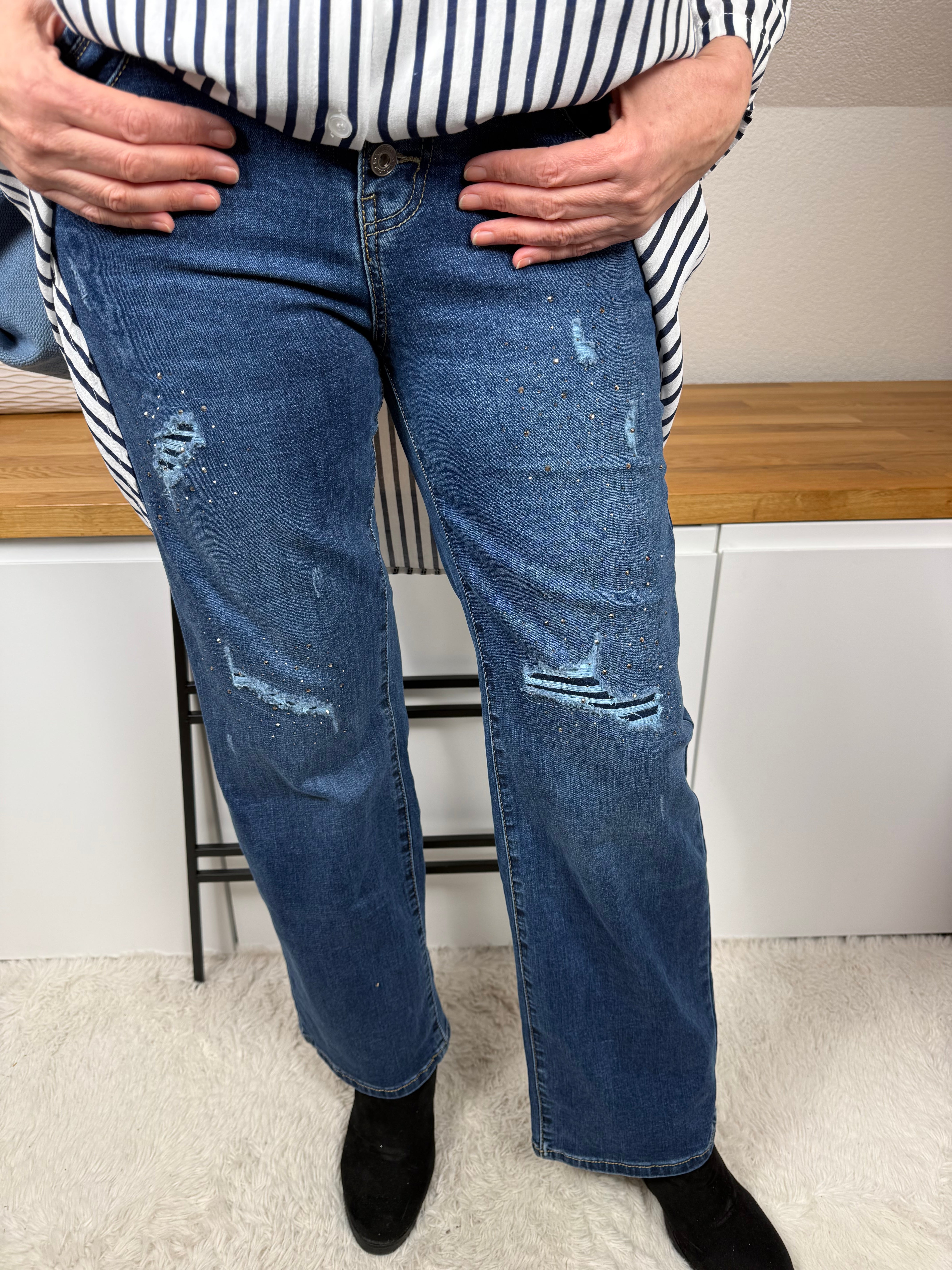 Damen Jeans „Wow“ Gr. 36 - 48 in blau