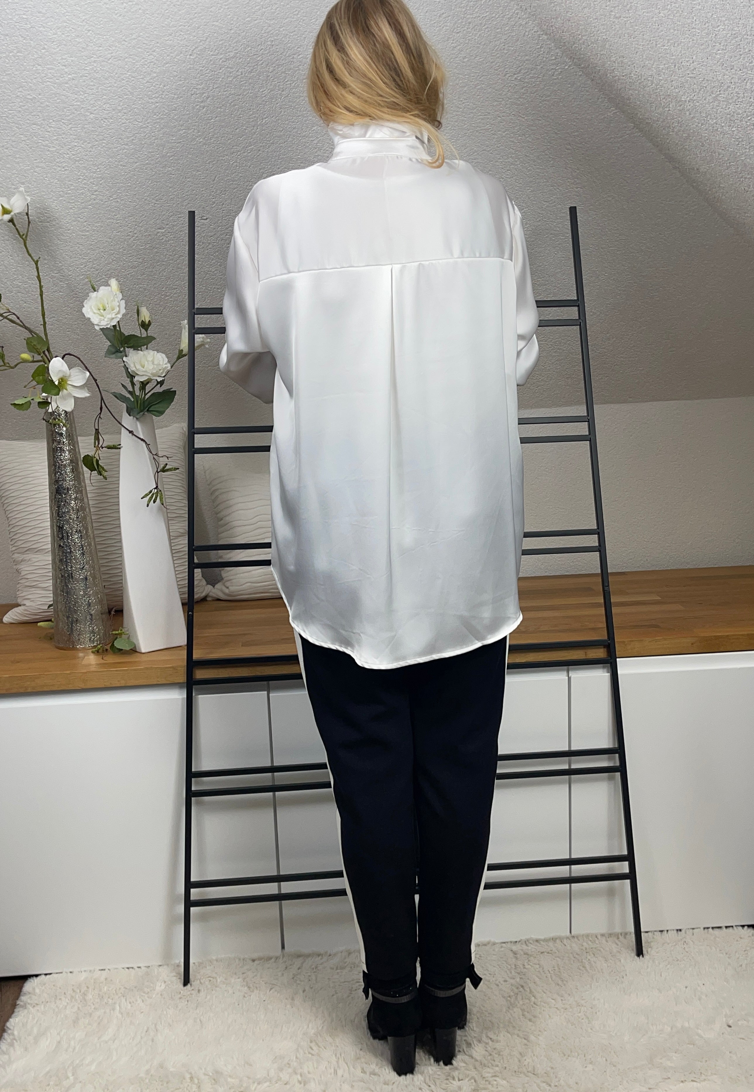 Glanz - Bluse mit Seide in 3 Farben