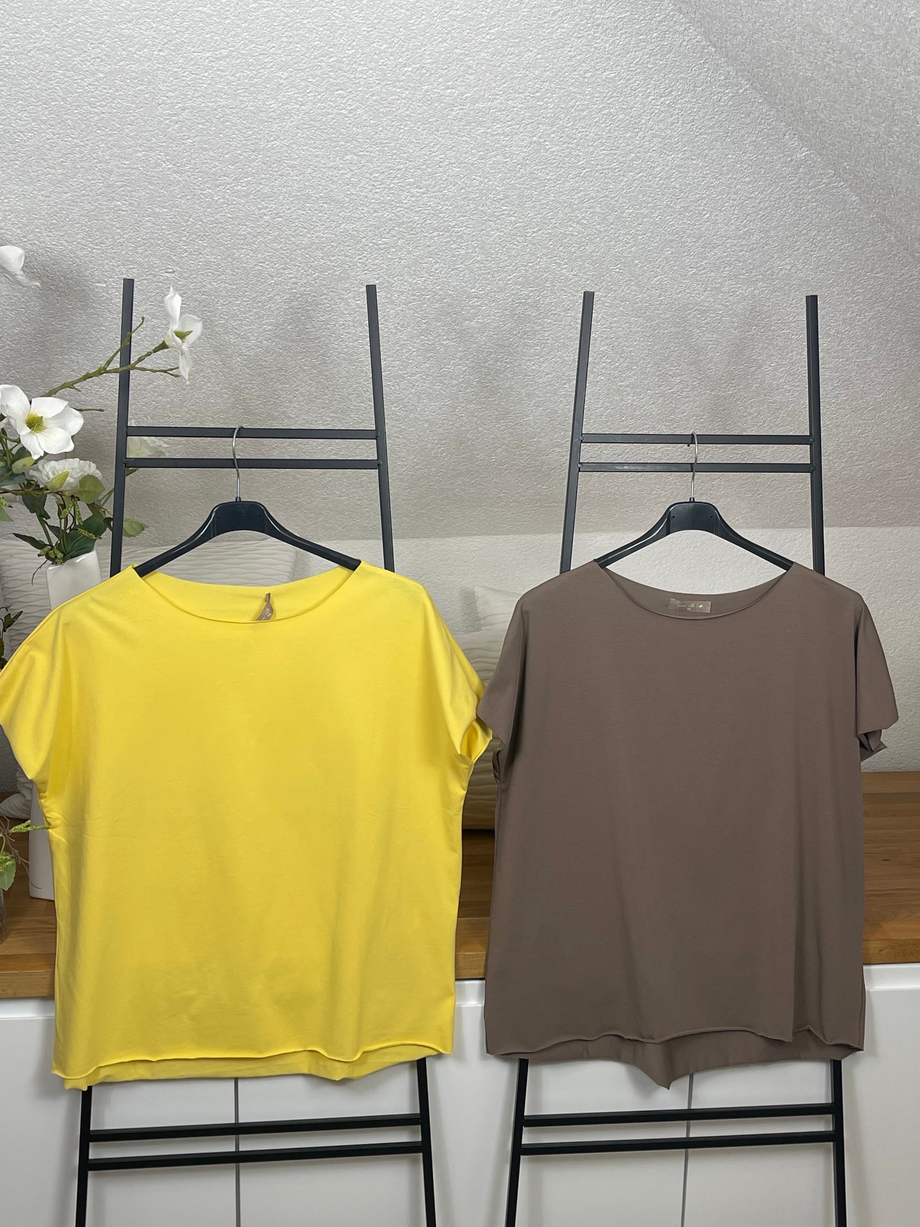 Damen T - Shirt „Basic“ Einheitsgrösse Gr. 36 - 44 in vielen Farben