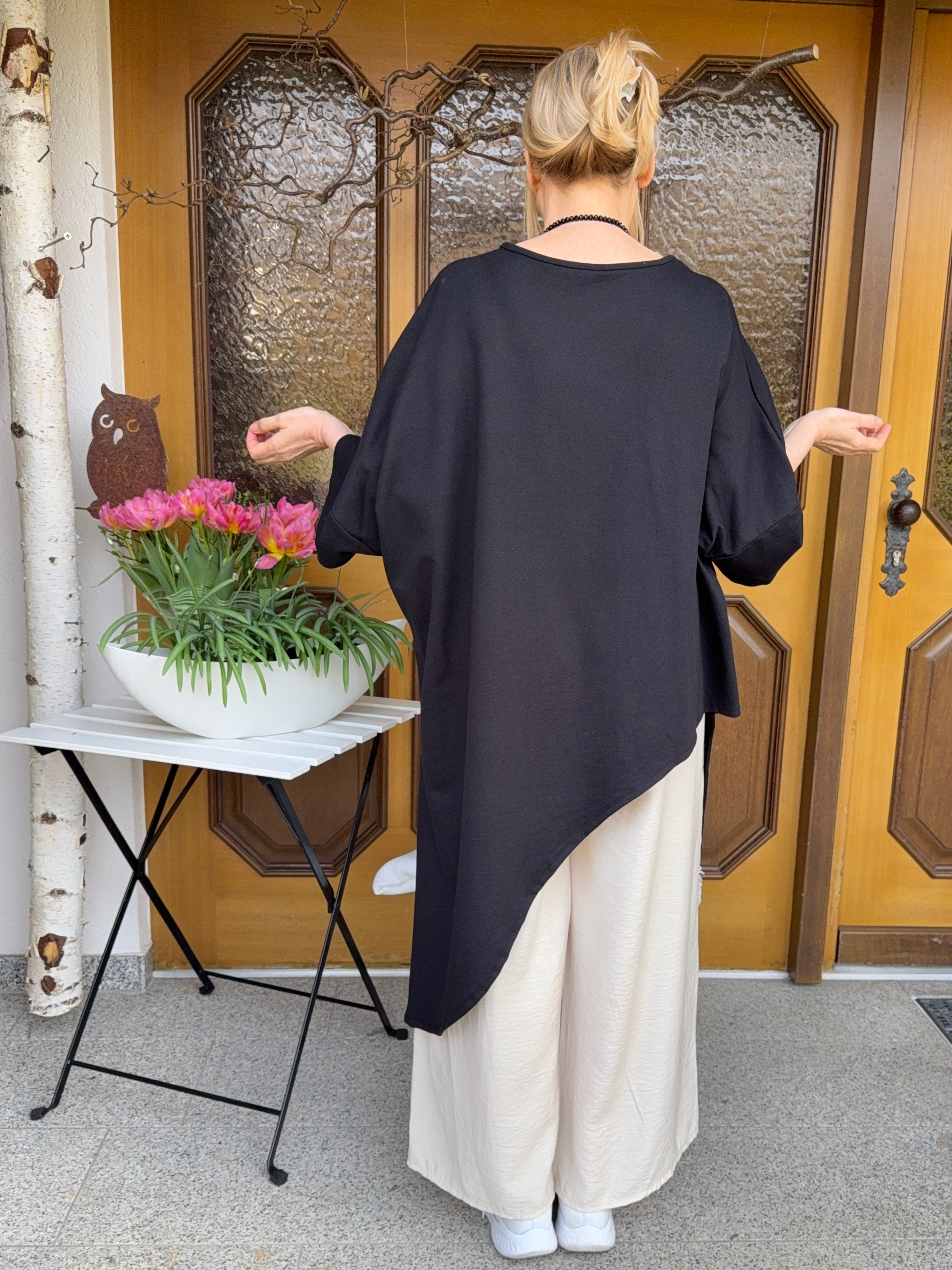 Raffinierte Tunika Einheitsgrösse Gr. 42 - 50 in 2 Farben