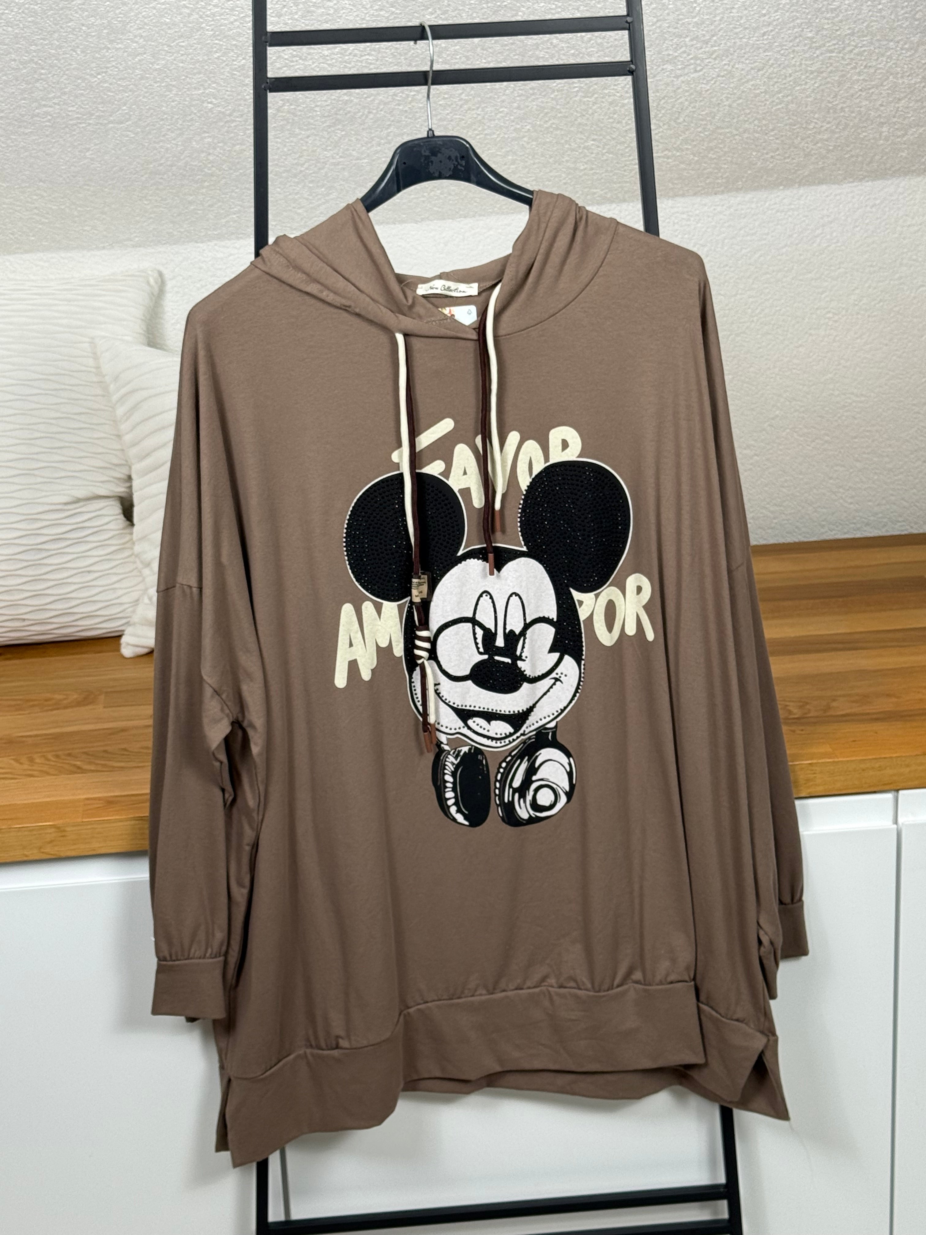 Damen - Hoodie „Mickey“ Einheitsgrösse Gr. 40 - 48 in 3 Farben
