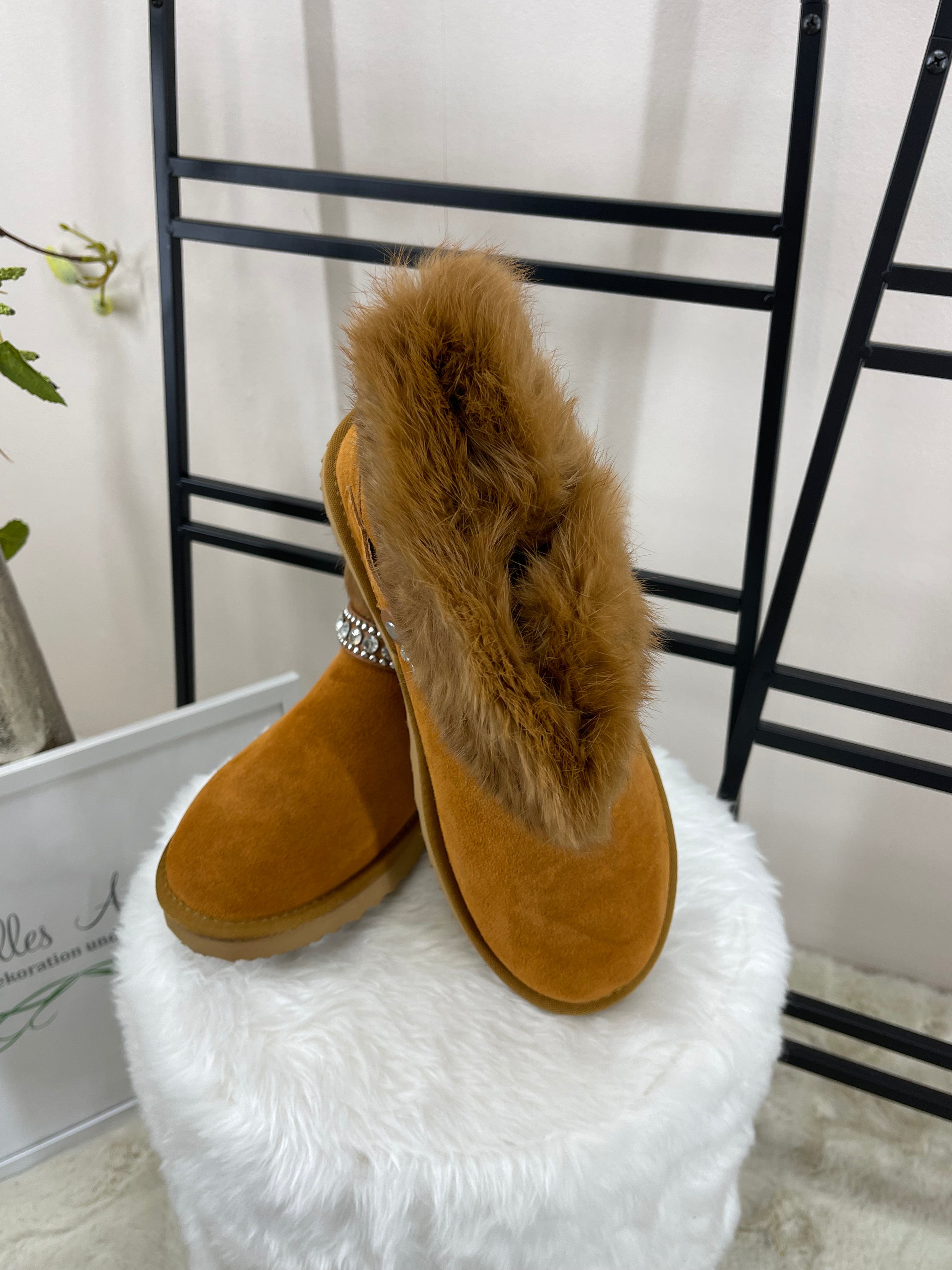 Damen Stiefelette „Echtleder“ Gr. 36 - 41