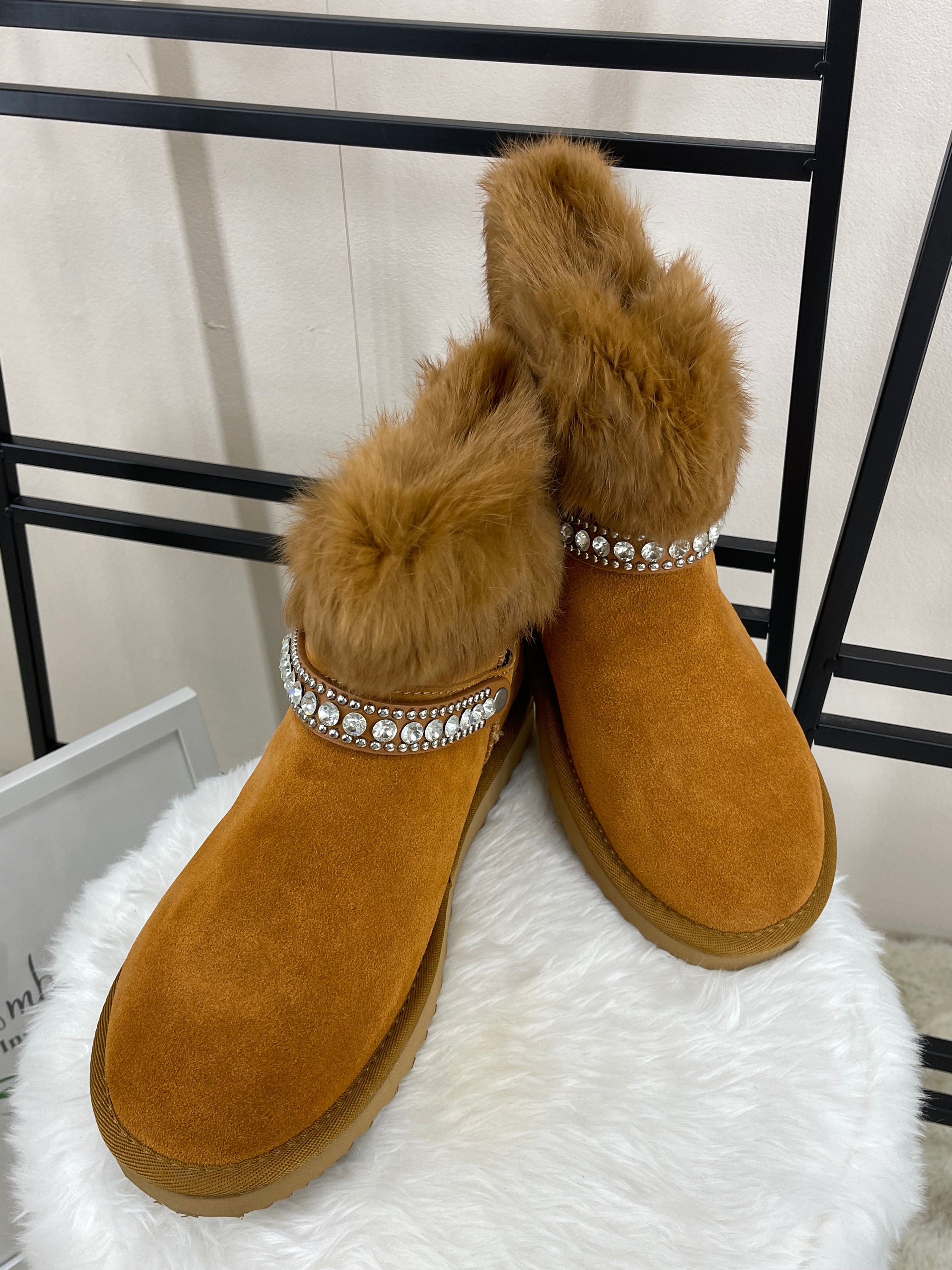 Damen Stiefelette „Echtleder“ Gr. 36 - 41