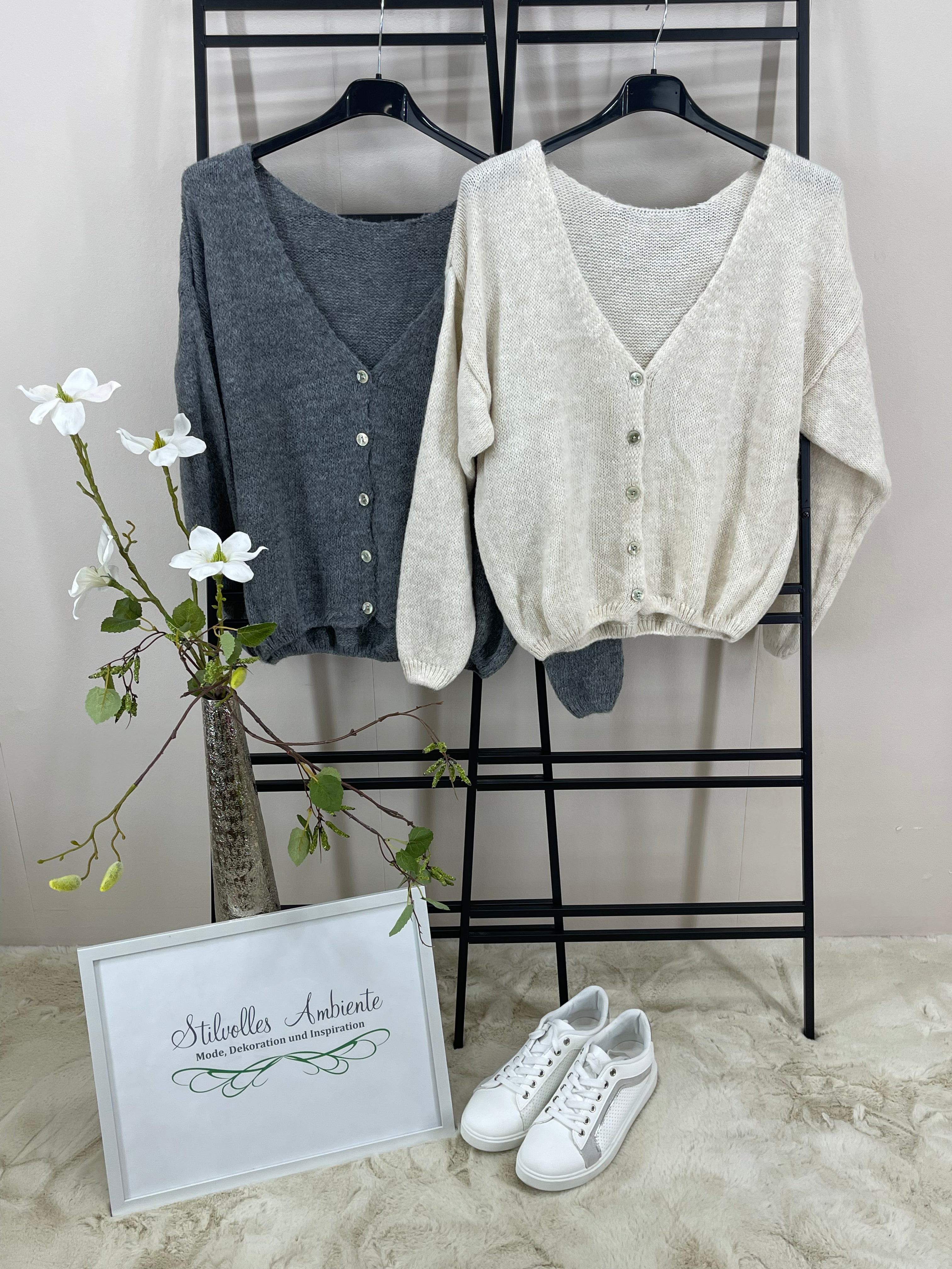 !!!!KEINE RETOURE MÖGLICH!!!! Strickjacke „Wendy“ Einheitsgrösse Gr. 36 - 44