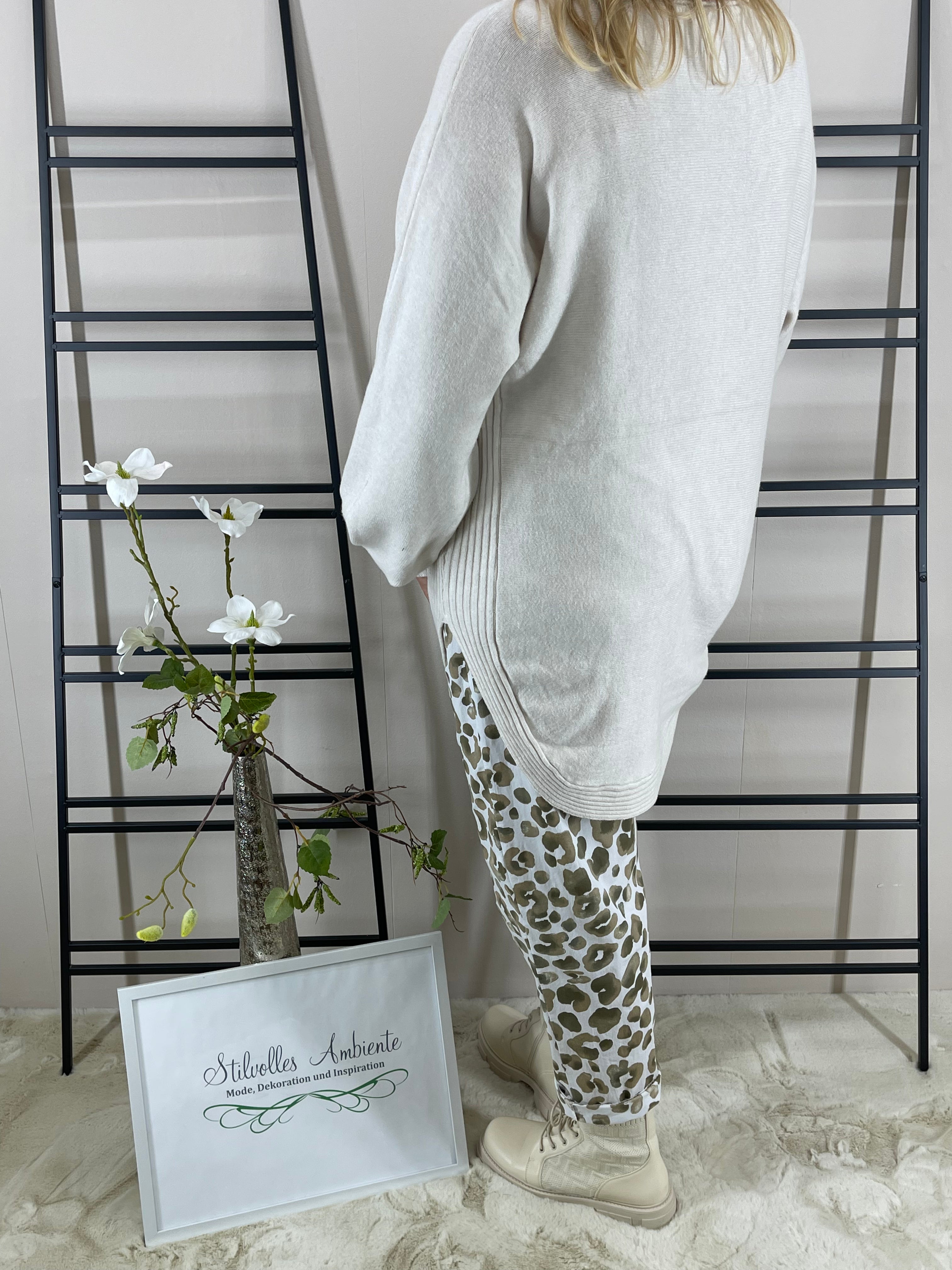 Hochwertiger Damen Long - Pullover Einheitsgrösse Gr. 36 - 42 in vielen Farben