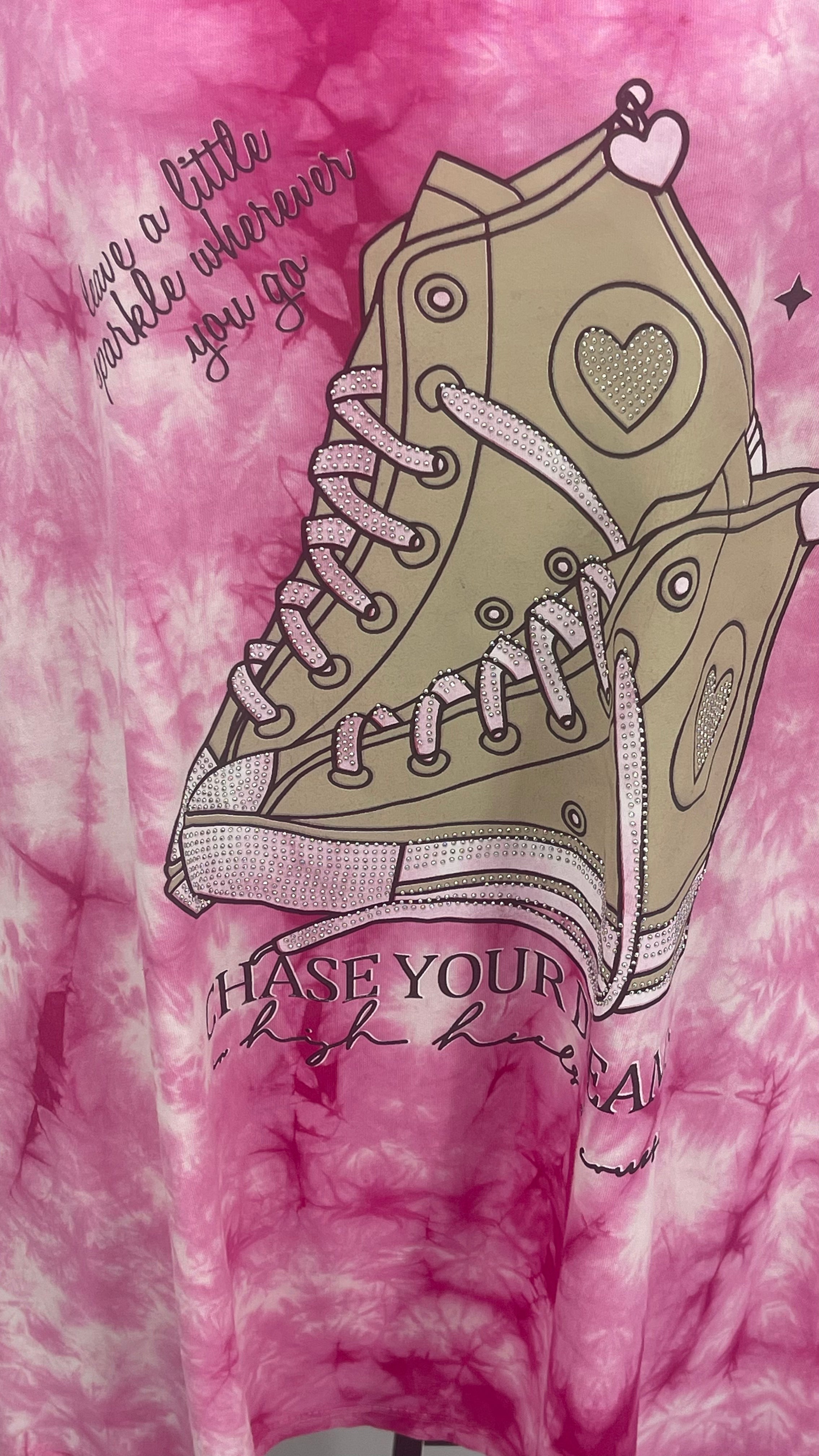 !!!!KEINE RETOURE MÖGLICH!!!! Damen T - Shirt „Sneaker“ Einheitsgrösse Gr. 38 - 48 in 2 Farben