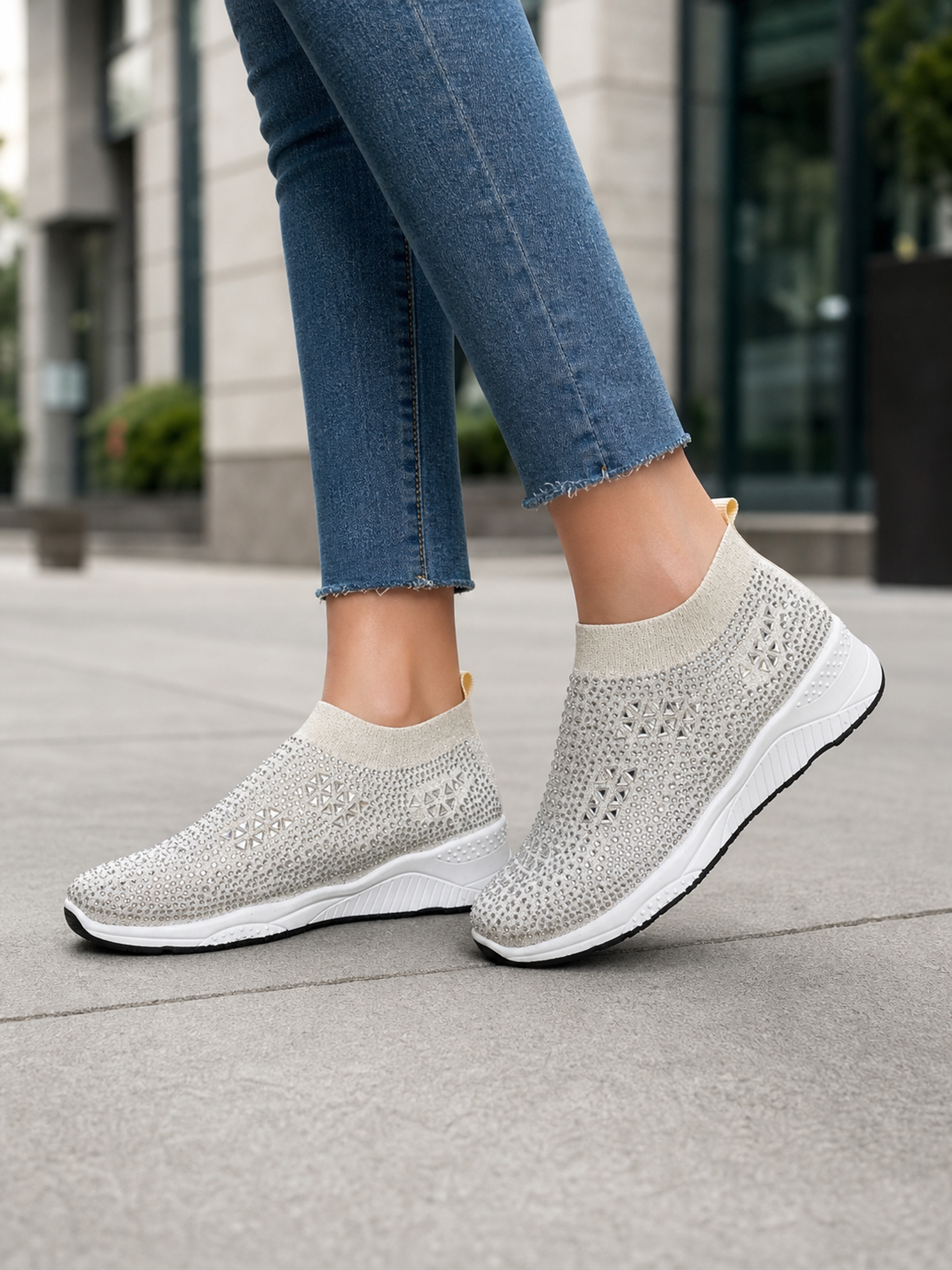 Glitzernde Sneaker mit Pailletten in 5 Farben