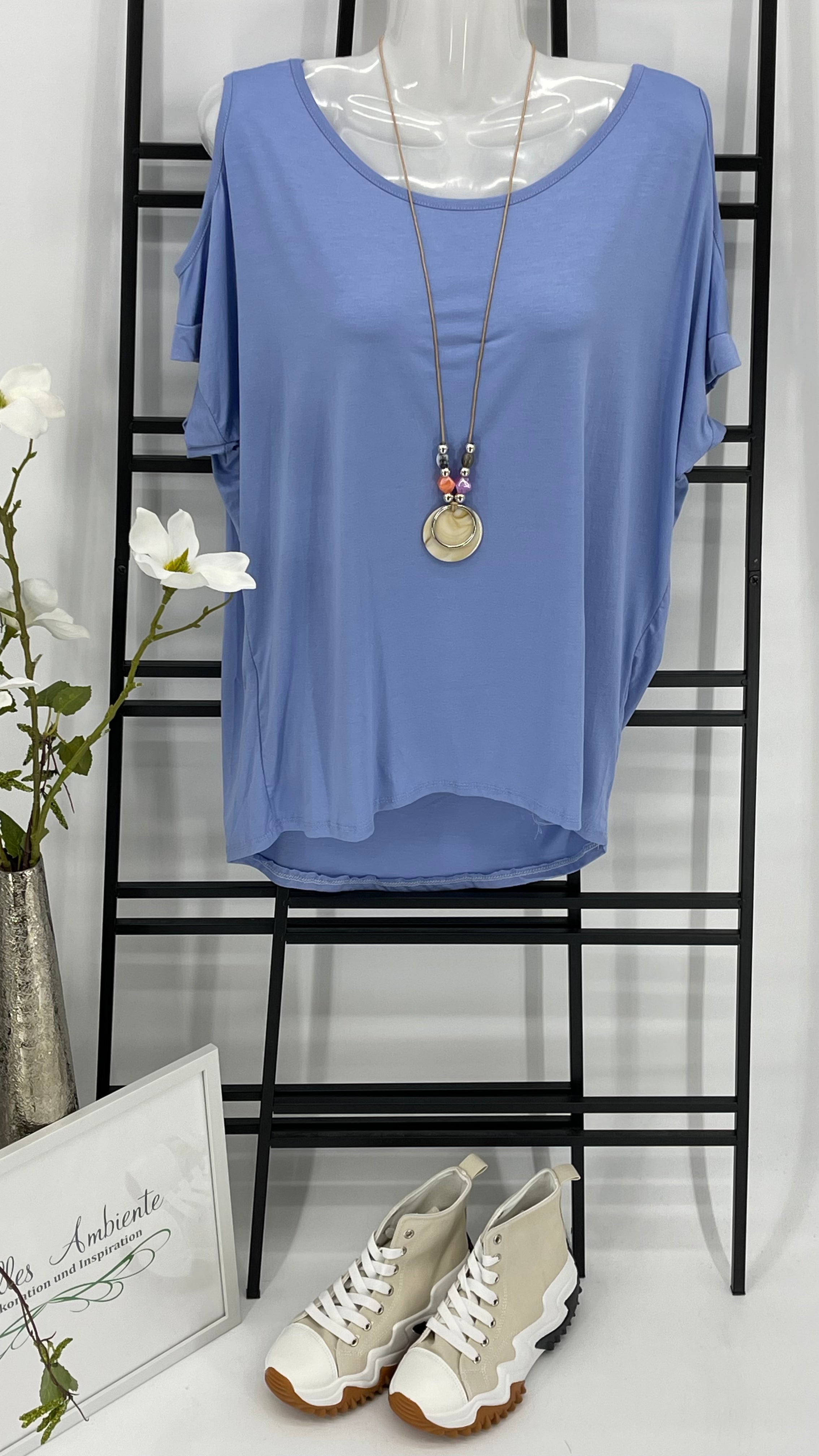 KEINE RETOURE MÖGLICH!!!! T - Shirt „Off Shoulder“ Einheitsgrösse Gr. 36 - 38/40 in 6 Farben