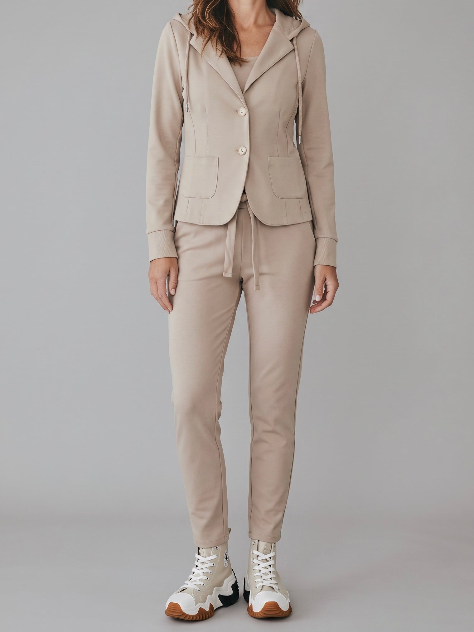 Blazer mit Kapuze „Esvivid“ in beige