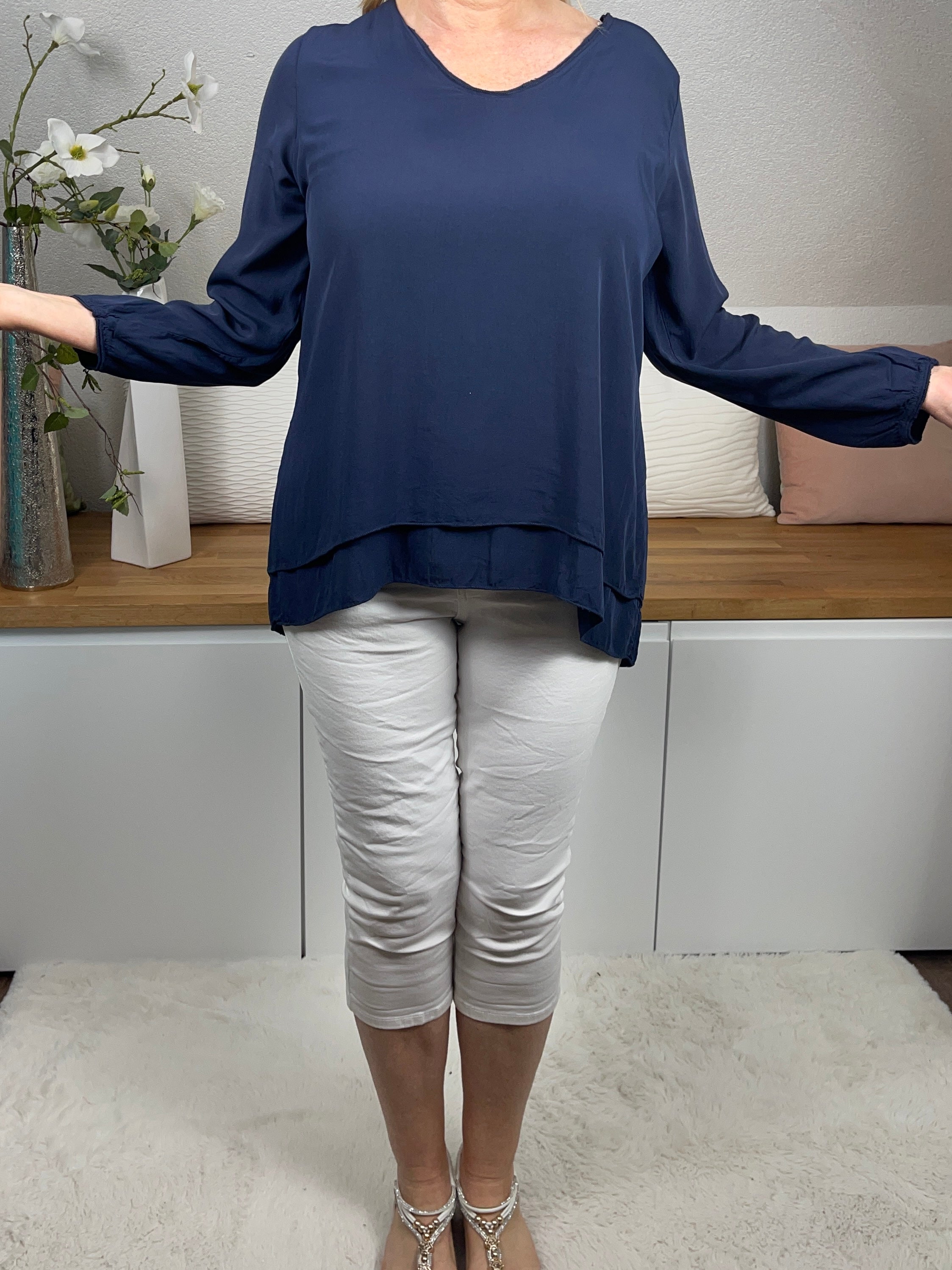 !!!!KEINE RETOURE MÖGLICH!!!!Damen - Lagen - Tunika Einheitsgröße Gr. 38 - 46 in 5 Farben