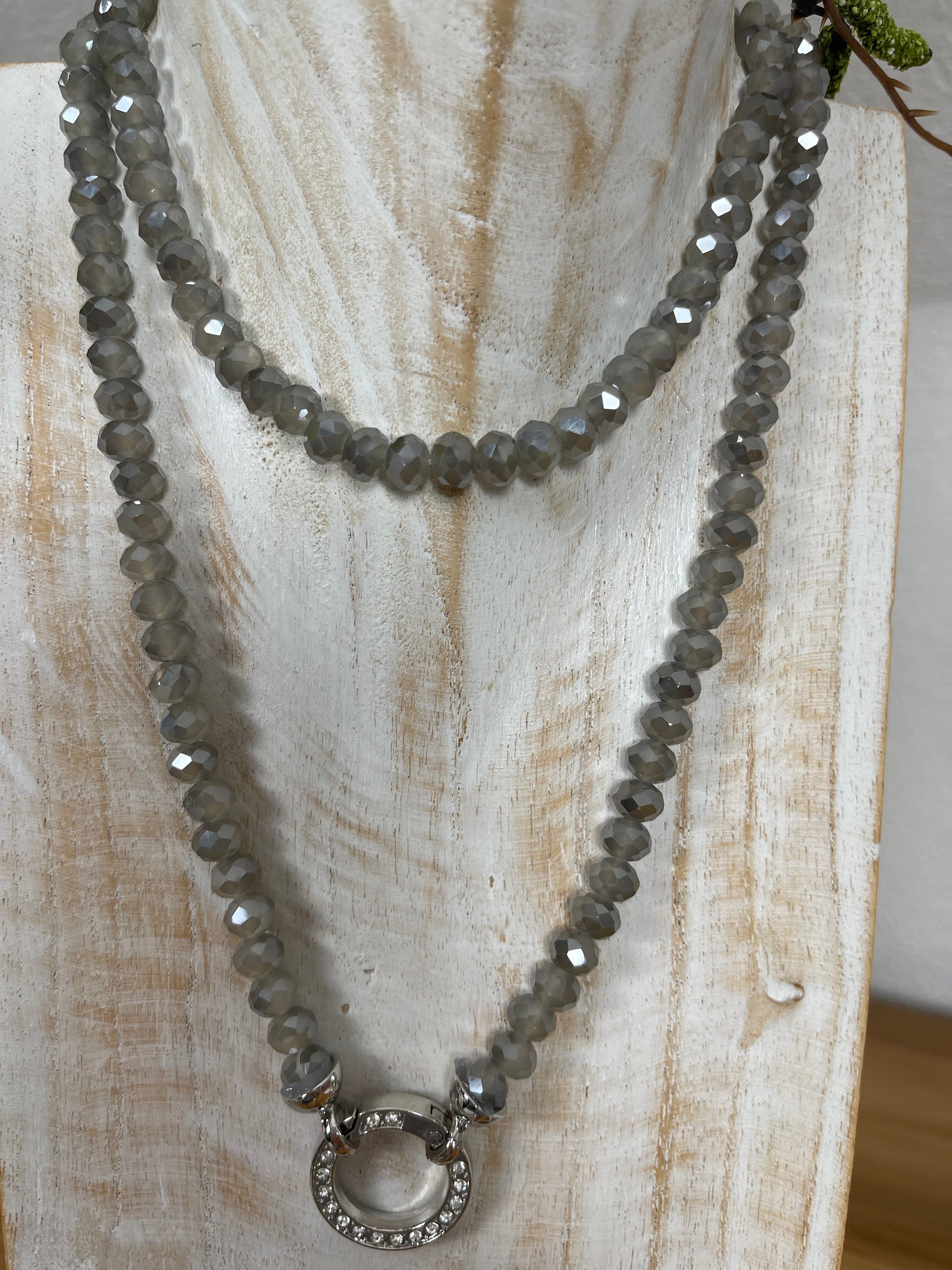 Vario - Perlen - Kette ca. 80 cm verschiedene Farben