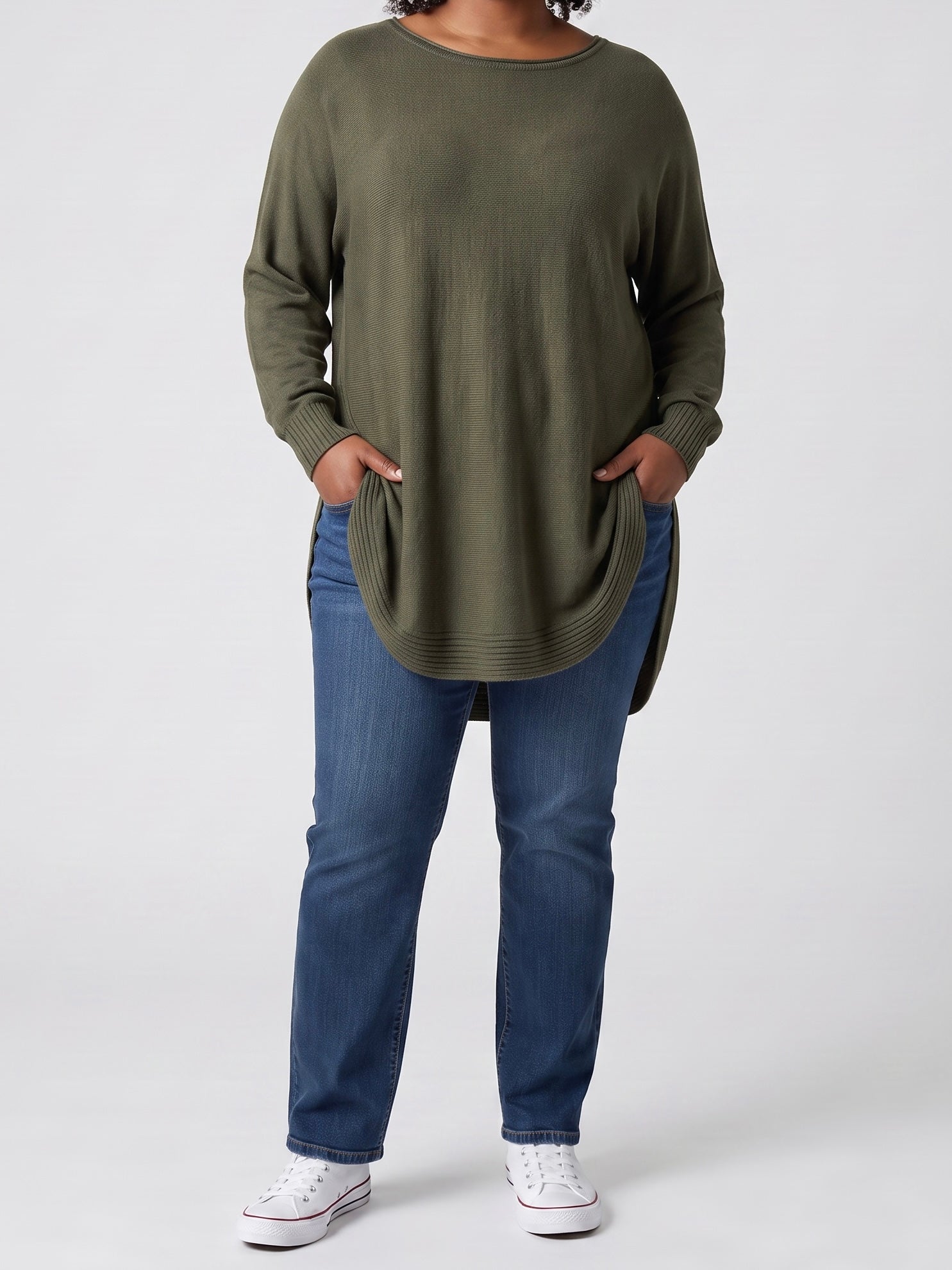 Hochwertiger Feinstrick  - Long - Pullover in 2 Farben