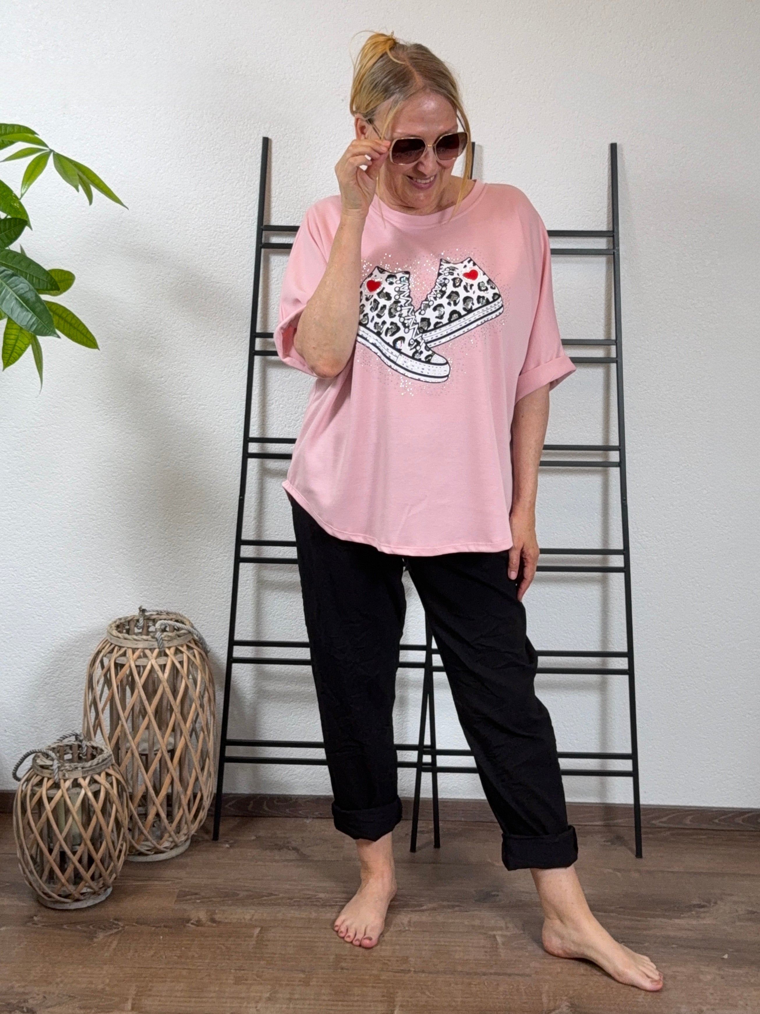 Glam „Fluffi“ Shirt in Sweat-Qualität Einheitsgröße Gr. 40 - 46 in 2 Farben