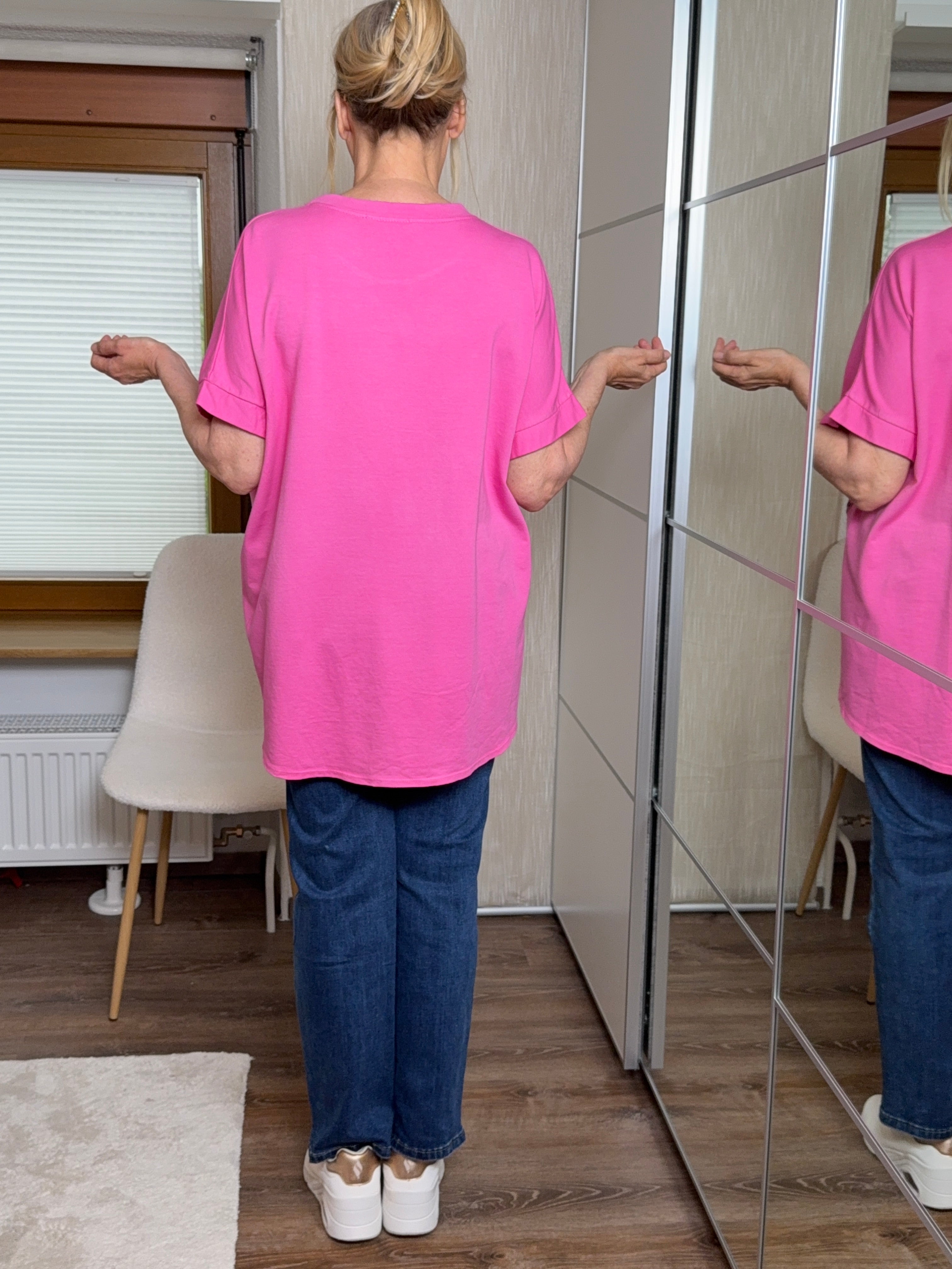 !!!AKTION!!!                                   T - Shirt mit Animal - Print Einheitsgröße Gr. 40 - 46 in pink