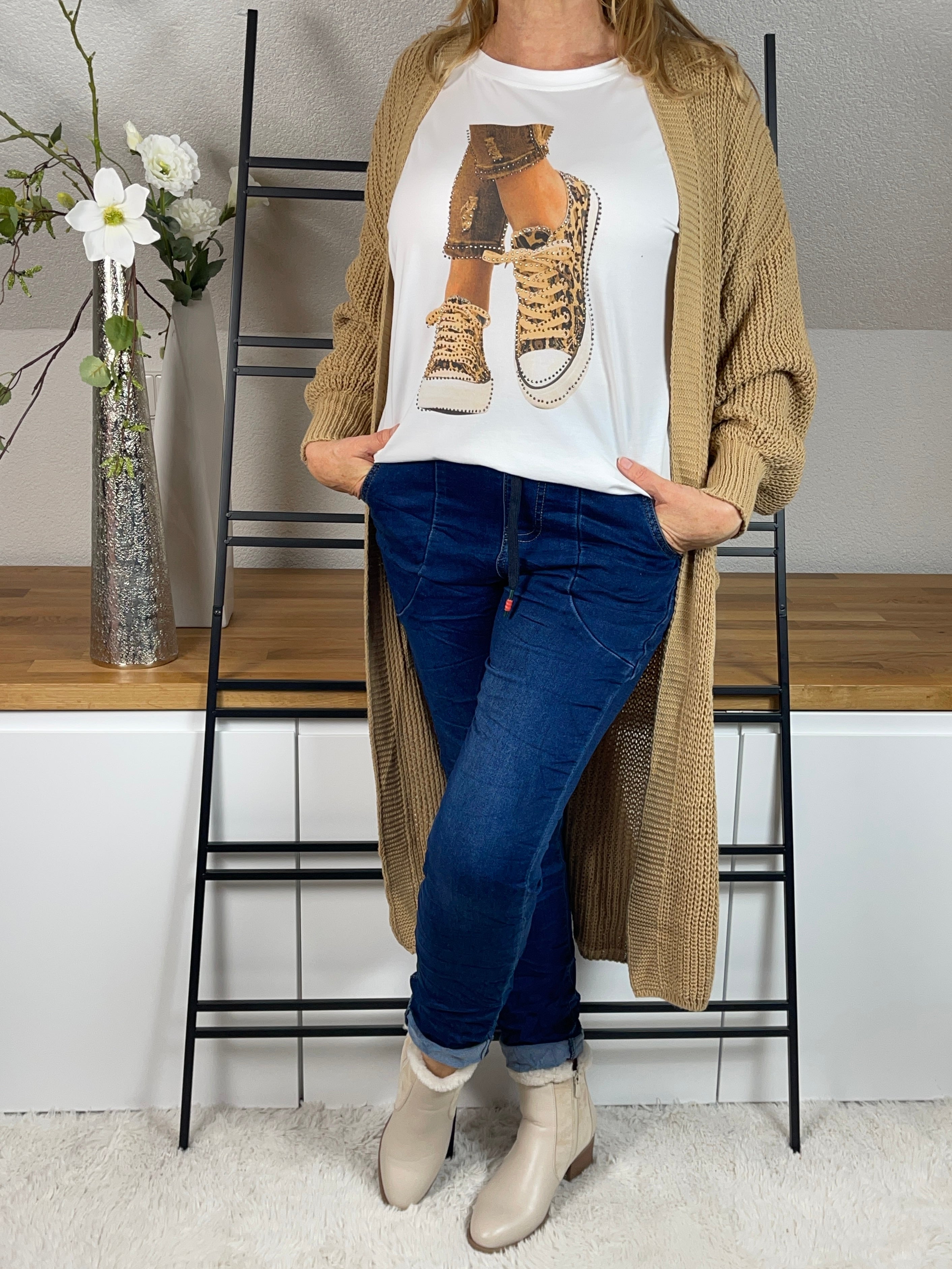 Damen Shirt „Sneaker“ Einheitsgröße Gr. 38- 44 in vielen Farben