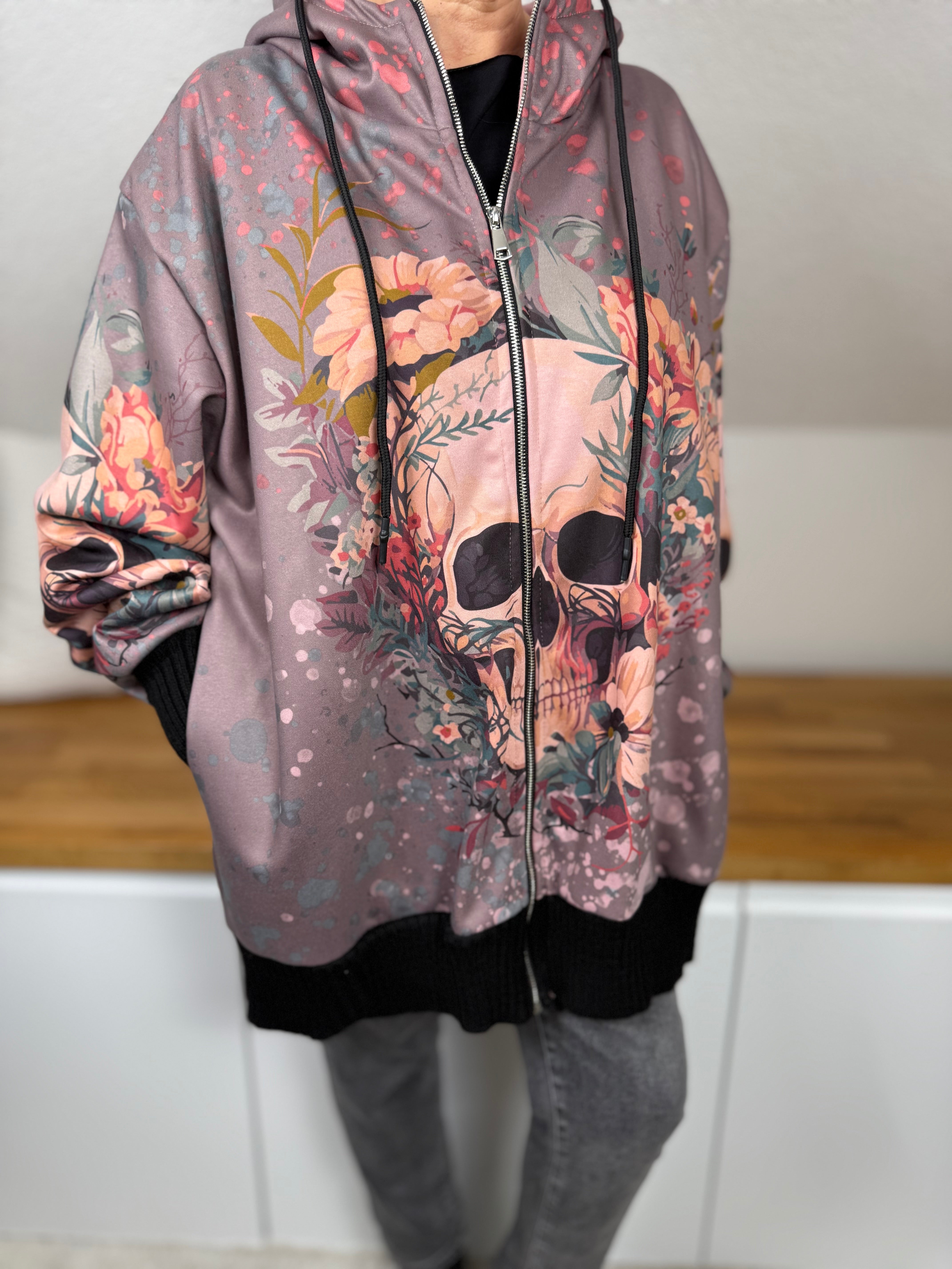 Damen - Softshelljacke „Skull“ in 3 Farben Einheitsgrösse Gr. 44 bis 50