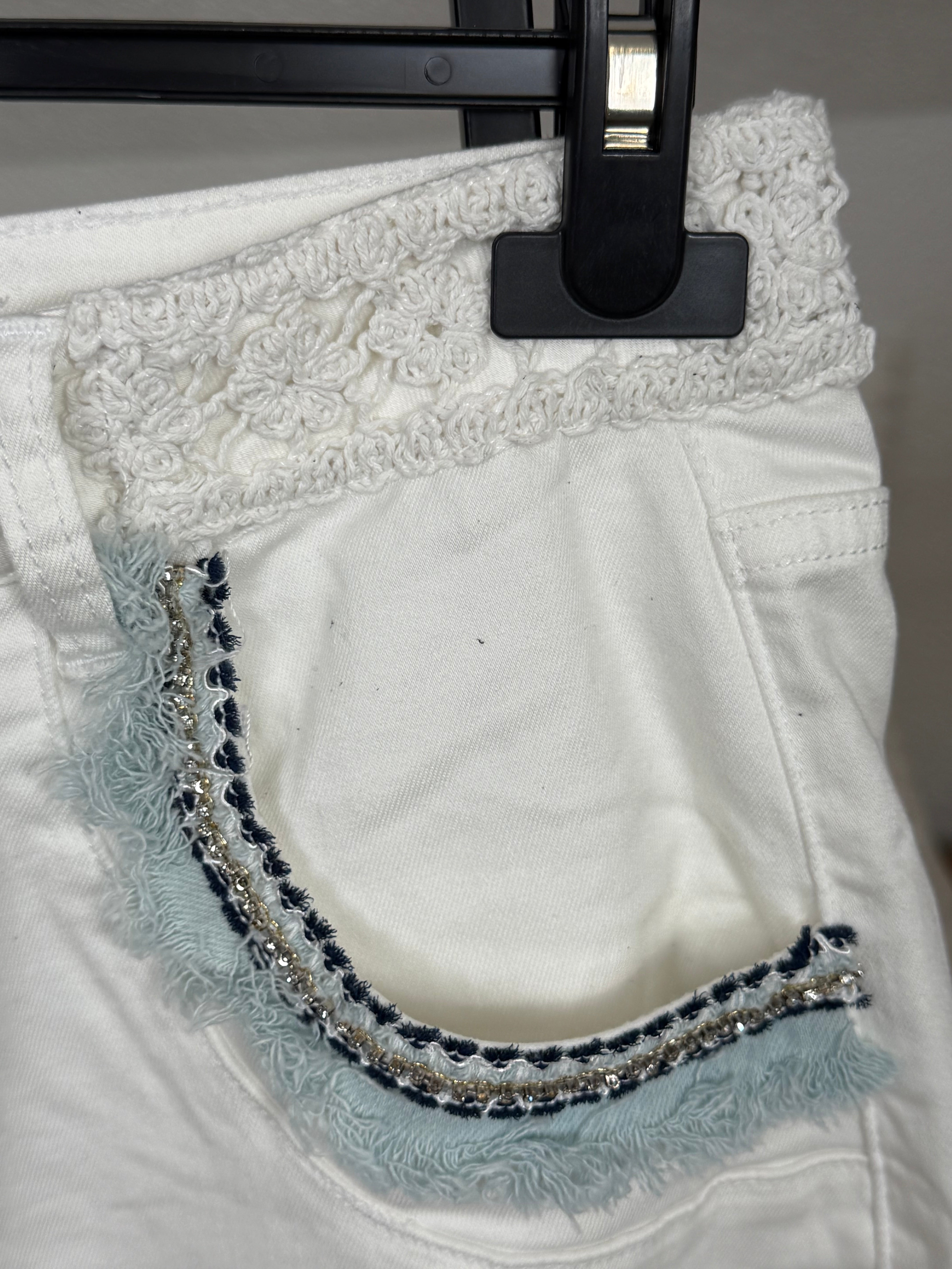 Boho Jeans Gr. 36 - 42 in weiß