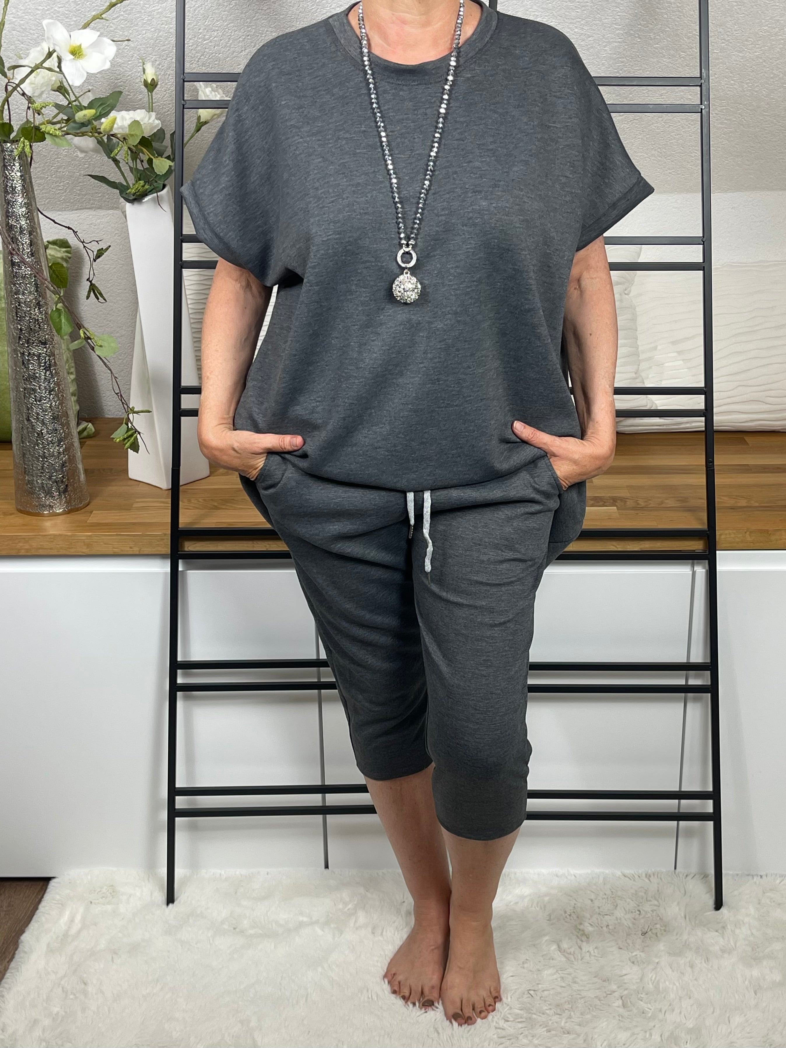 Damen 3/4 Jogpant „Fluffi“ Einheitsgrösse Gr. 42 - 48 in 10 Farben