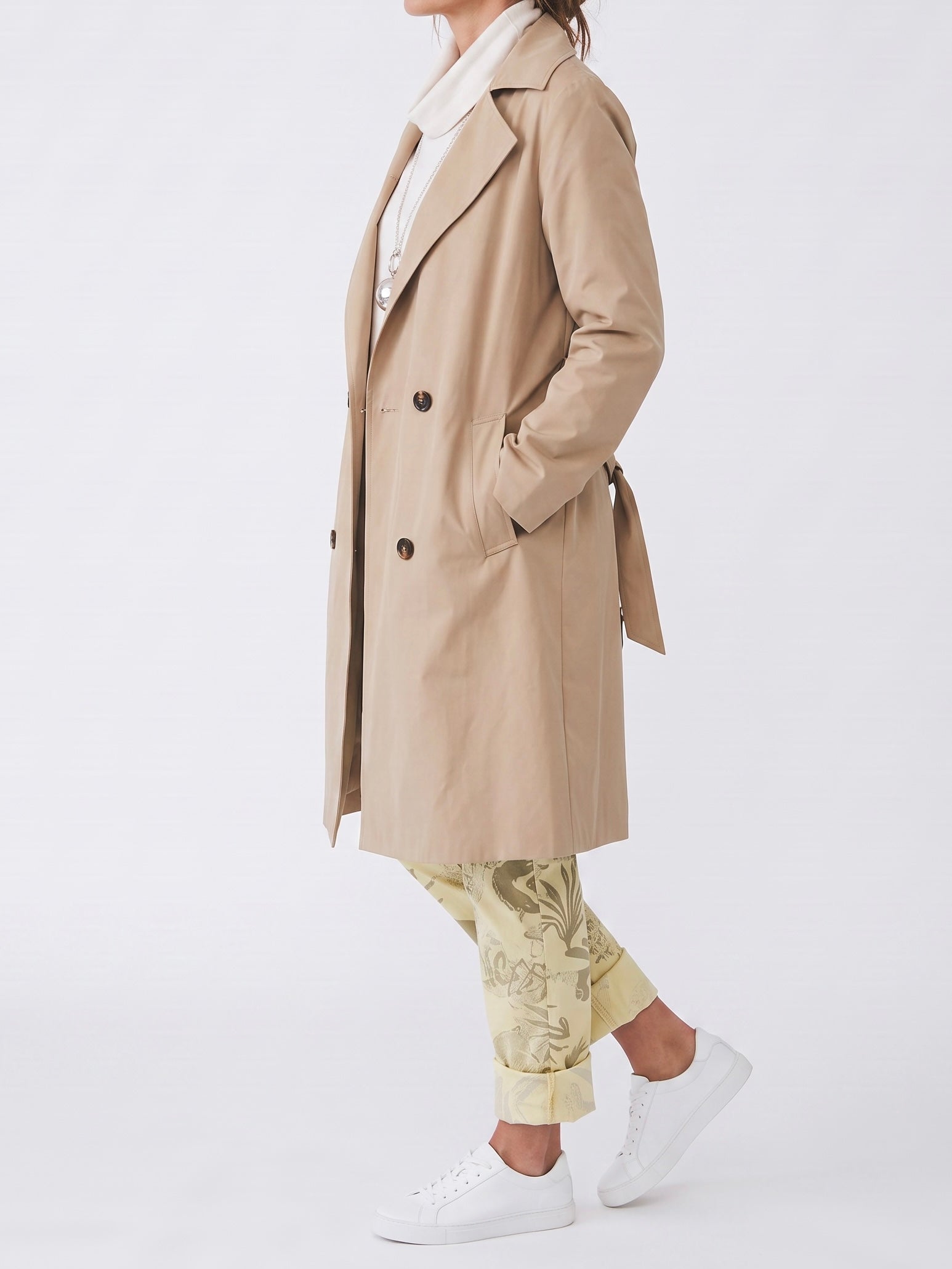 Eleganter Trenchcoat in beige