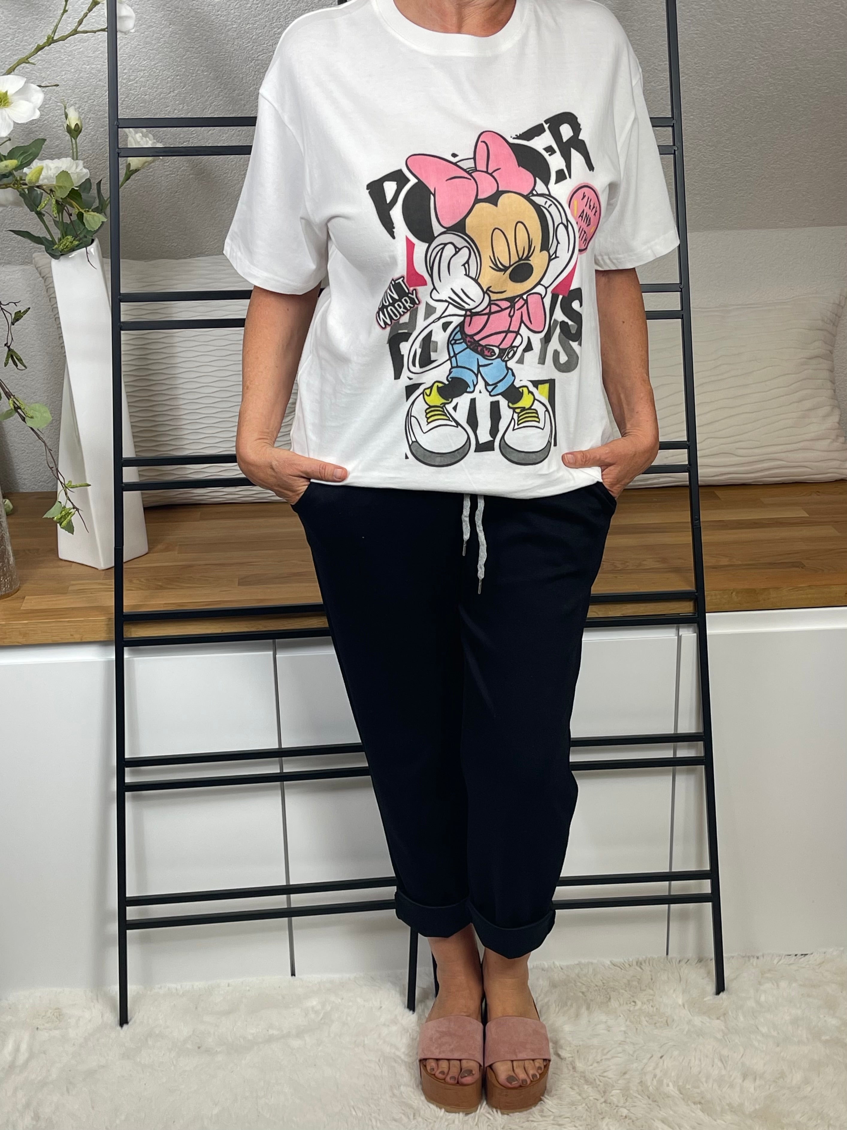 !!!!KEINE RETOURE MÖGLICH!!!! Damen - T - Shirt „Mickey und Minney“ Einheitsgrösse Gr. 38 - 44 in 3 Varianten
