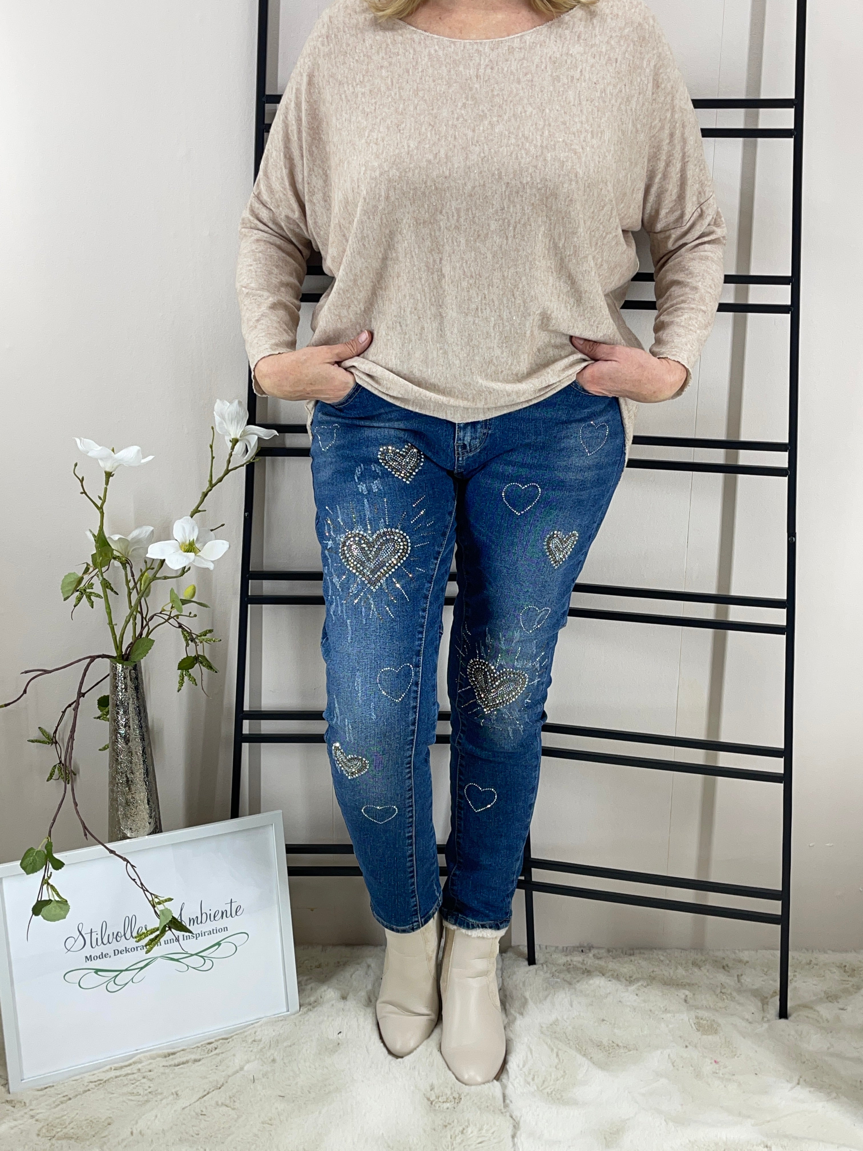 !!!!KEINE RETOURE MÖGLICH!!!! 
Pullover „Feinstrick - Basic“ Einheitsgrösse Gr. 36 - 44