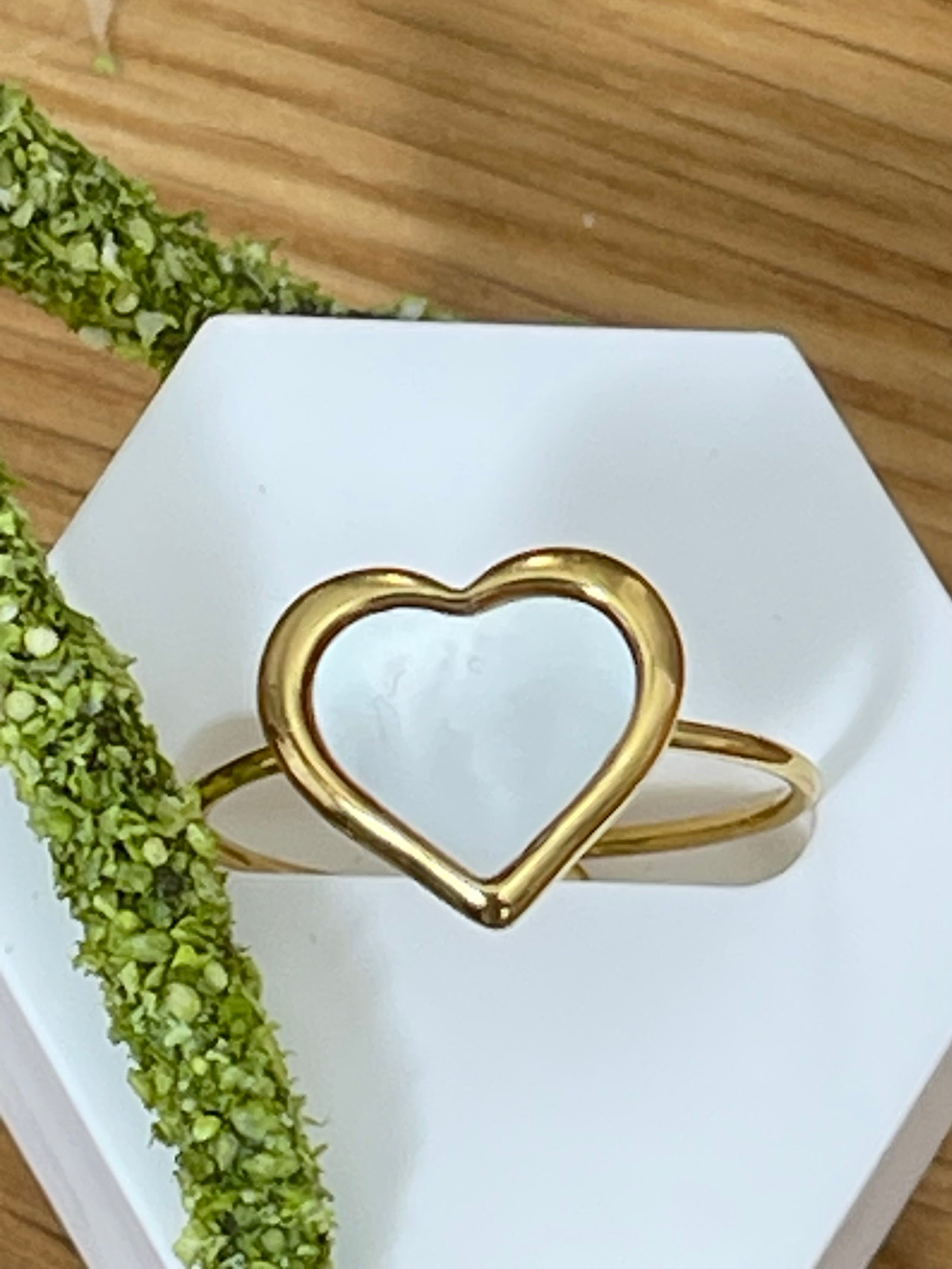 Verstellbarer Edelstahl Fingerring mit Perlmutt in gold, verschiedene Modelle