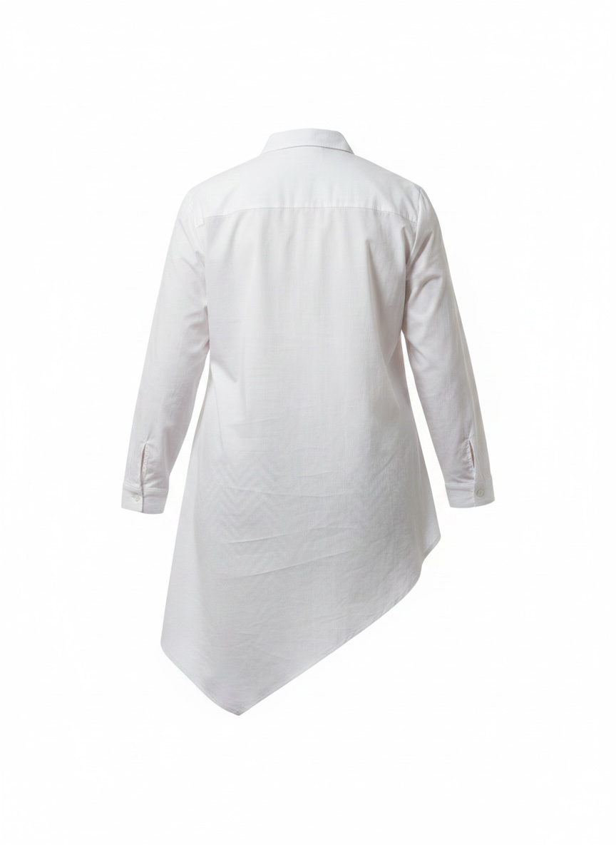 Asymetrische Bluse „Esvivid“ in weiß