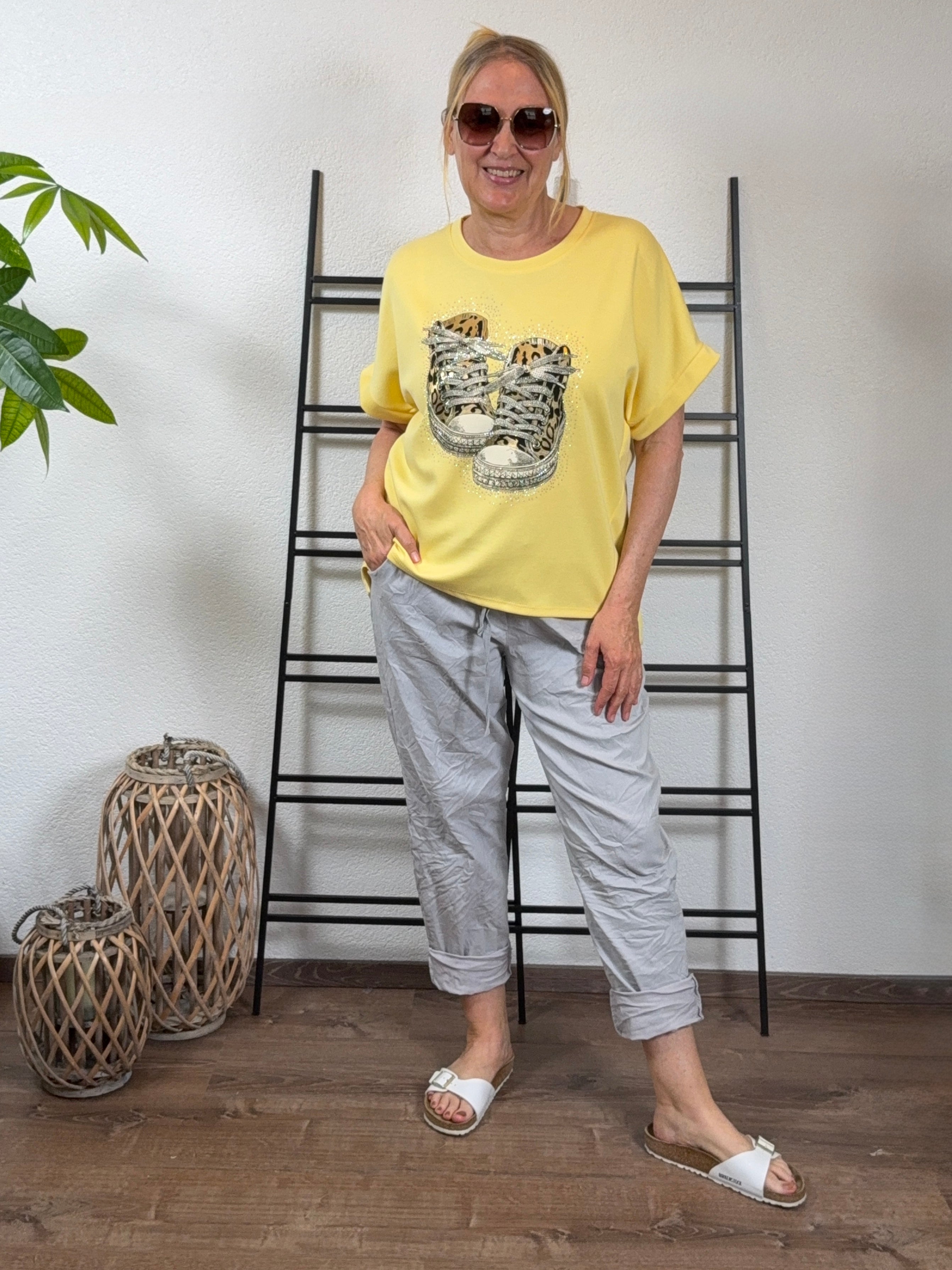 Glam „Fluffi“ Shirt in Sweat-Qualität Einheitsgröße Gr. 40 - 44 in 3 Farben