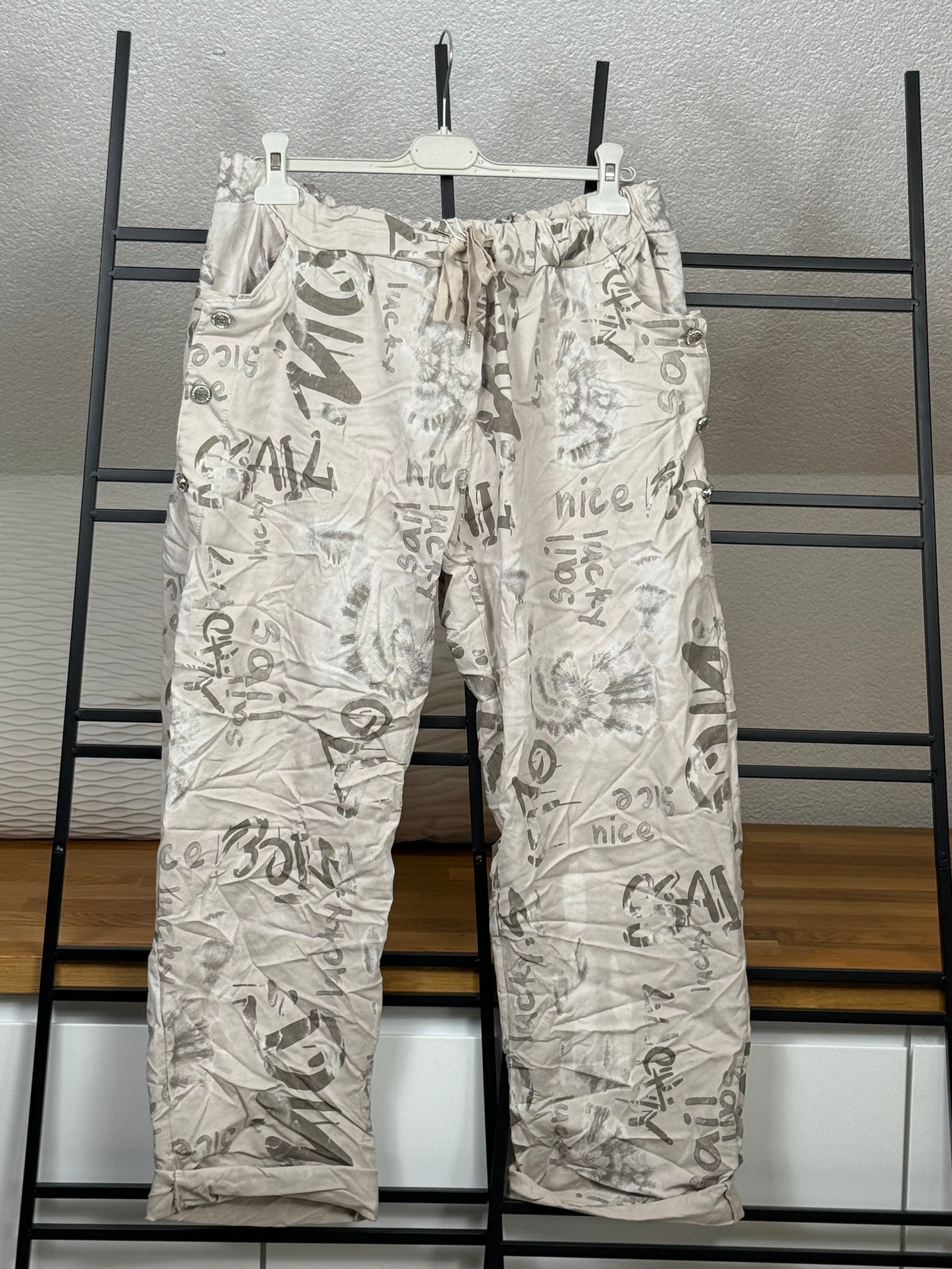 Jogpant „Special Print“ Gr. 46 - 52 in 4 Farben