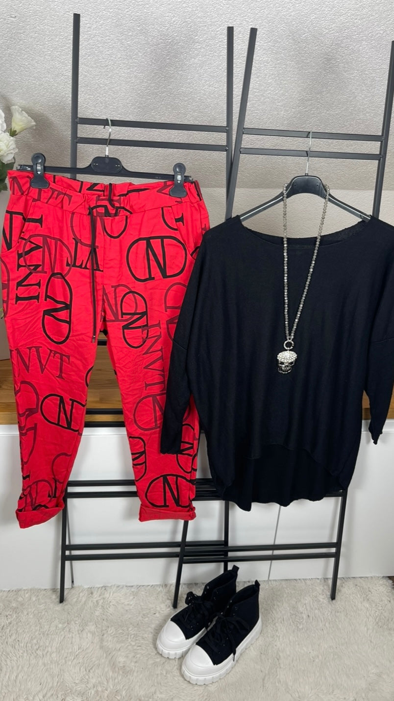 !!!!KEINE RETOURE MÖGLICH!!!! Jogpant „Letter“ Gr. 40 - 44 in 11 Farben