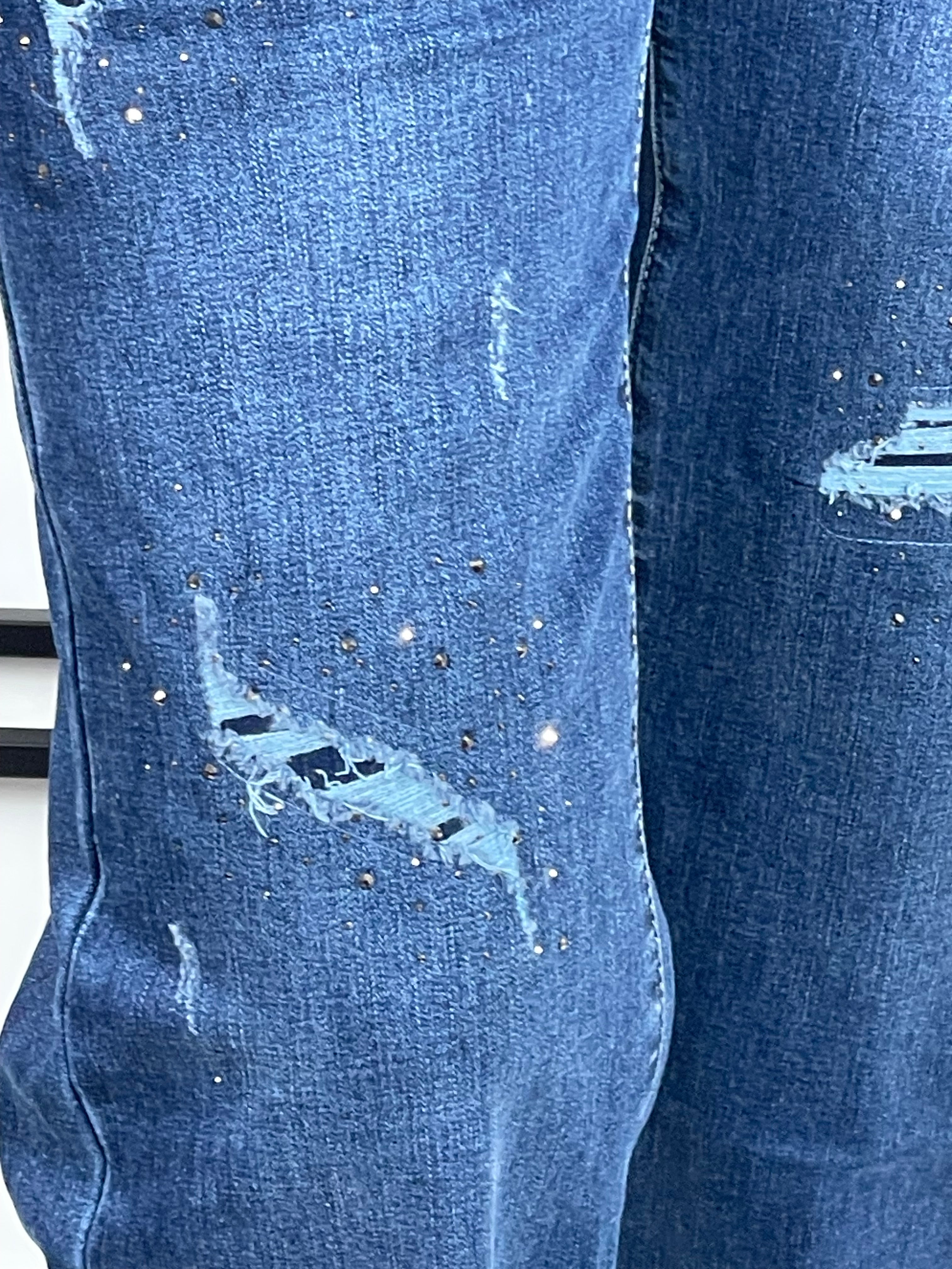 Damen Jeans „Wow“ Gr. 36 - 48 in blau