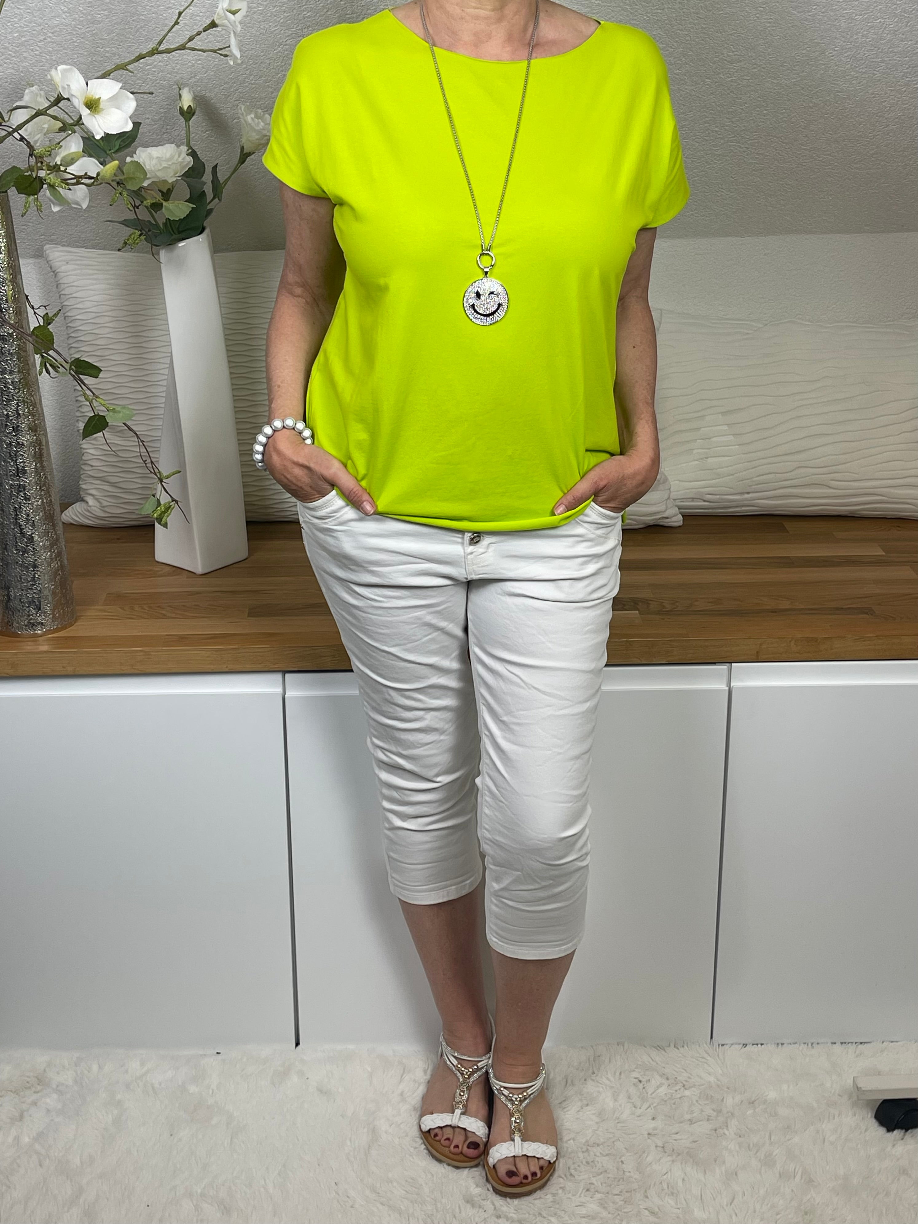 Damen T - Shirt „Basic“ Einheitsgrösse Gr. 36 - 44 in vielen Farben