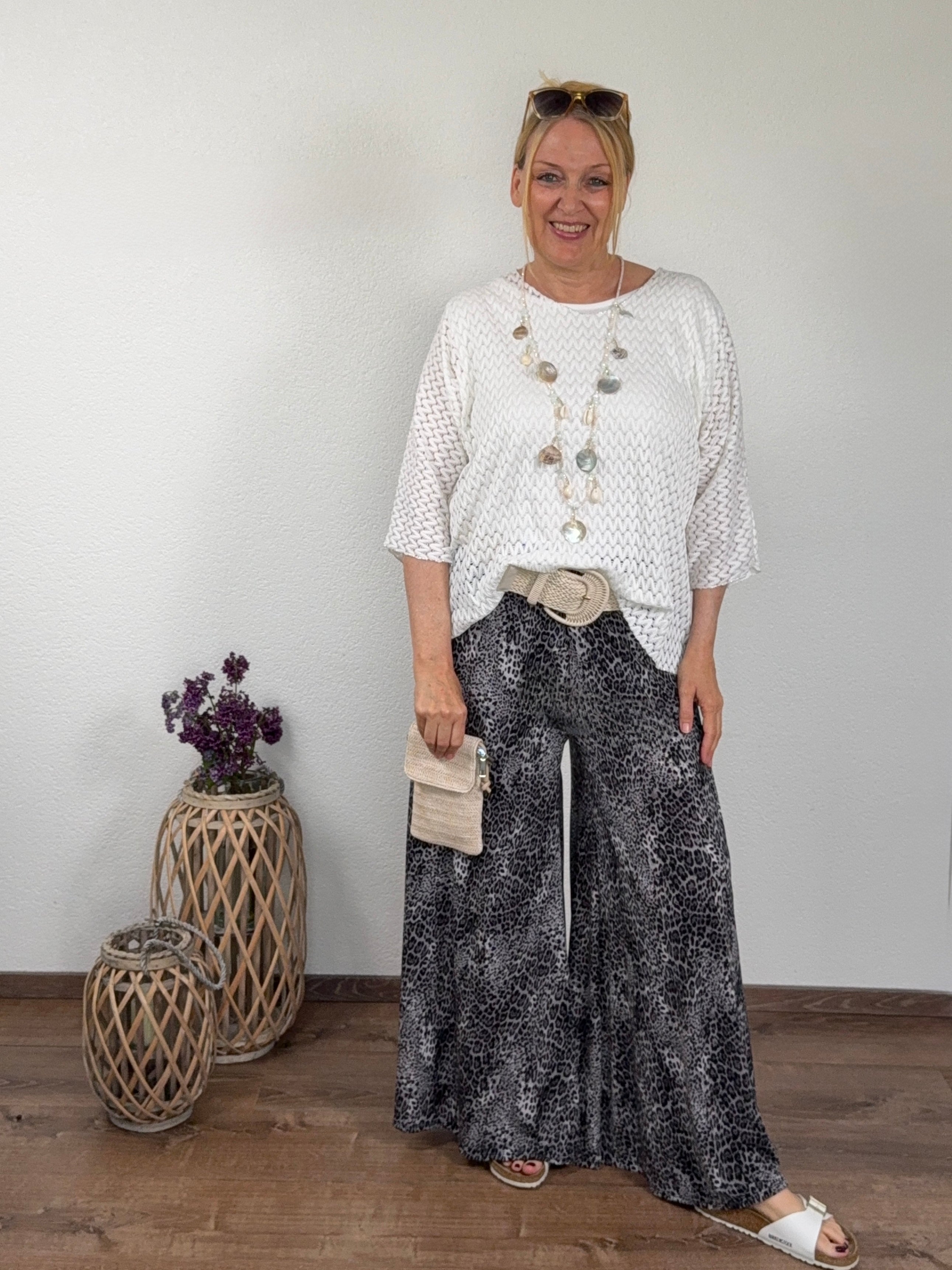 Sommerliche Statement - Hose mit „Wow-Print“ in 5 Varianten