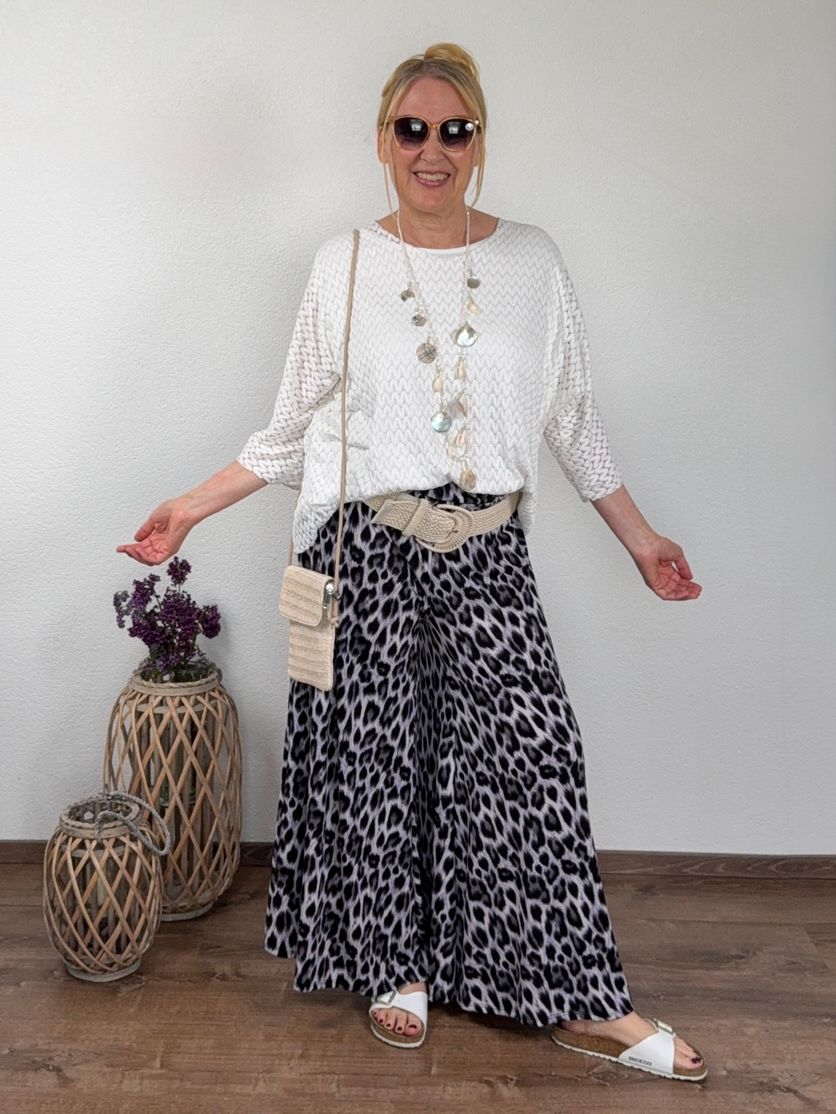 Sommerliche Statement - Hose mit „Wow-Print“ in 5 Varianten