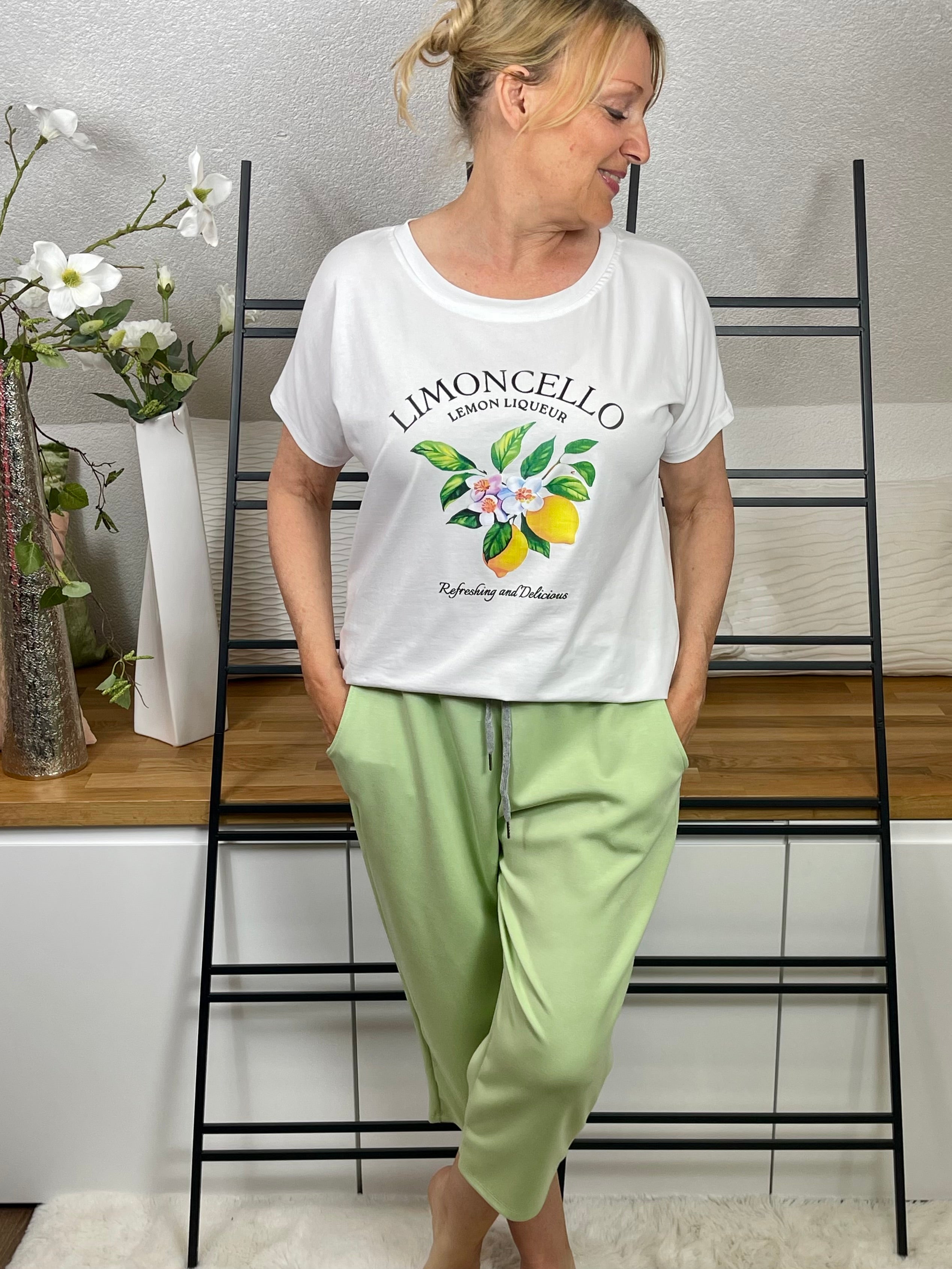 Damen 3/4 Jogpant „Fluffi“ Einheitsgrösse Gr. 42 - 48 in 10 Farben