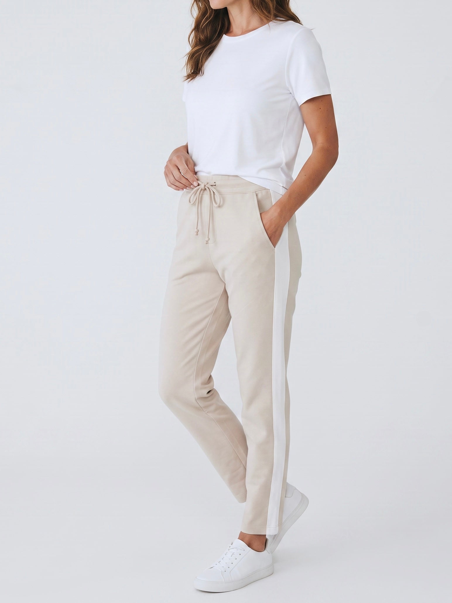 Jogpant in hellbeige