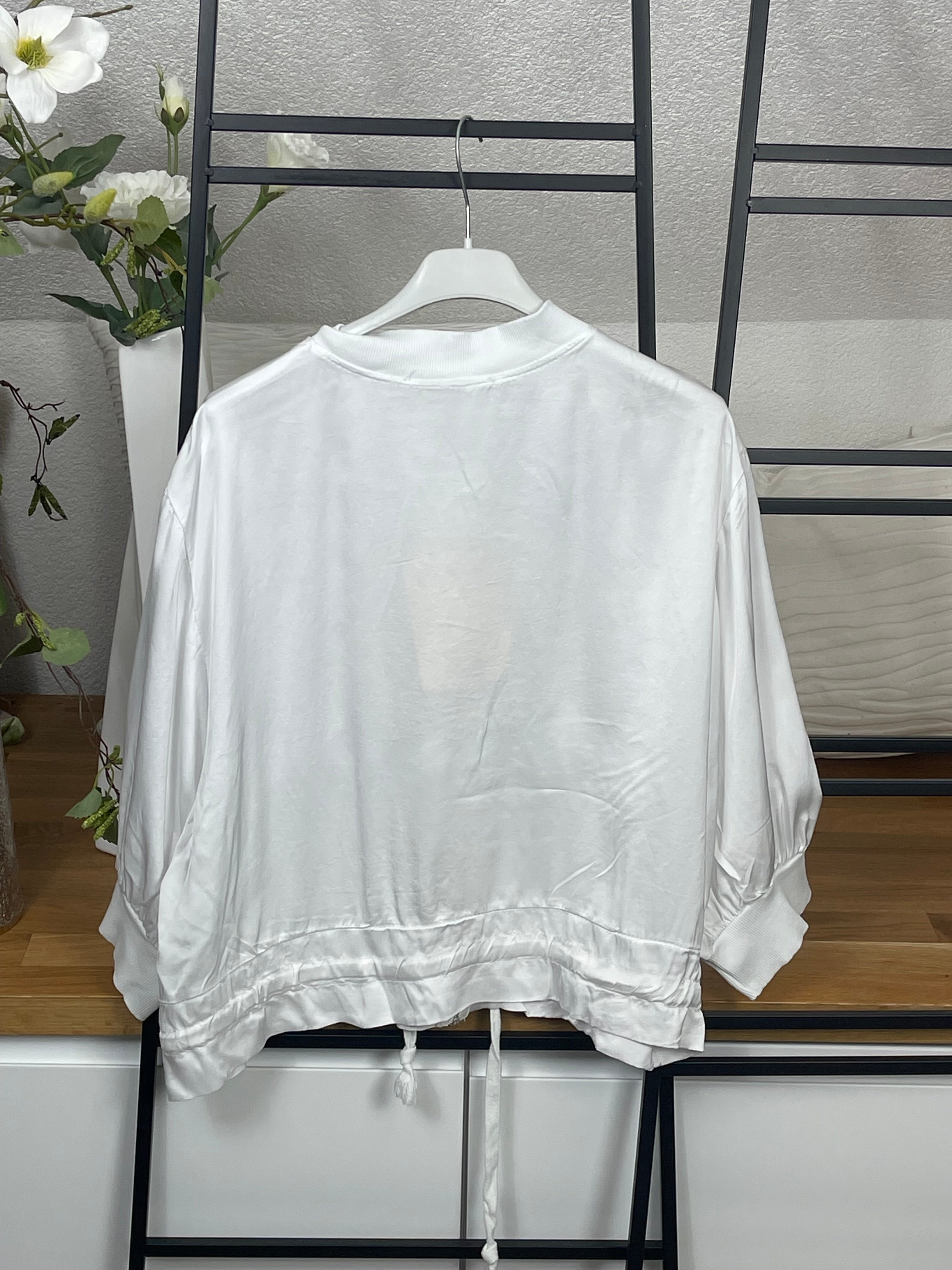 Damen Blusen - Jacke mit Glanz Einheitsgrösse Gr. 38 - 42 in 7 Farben