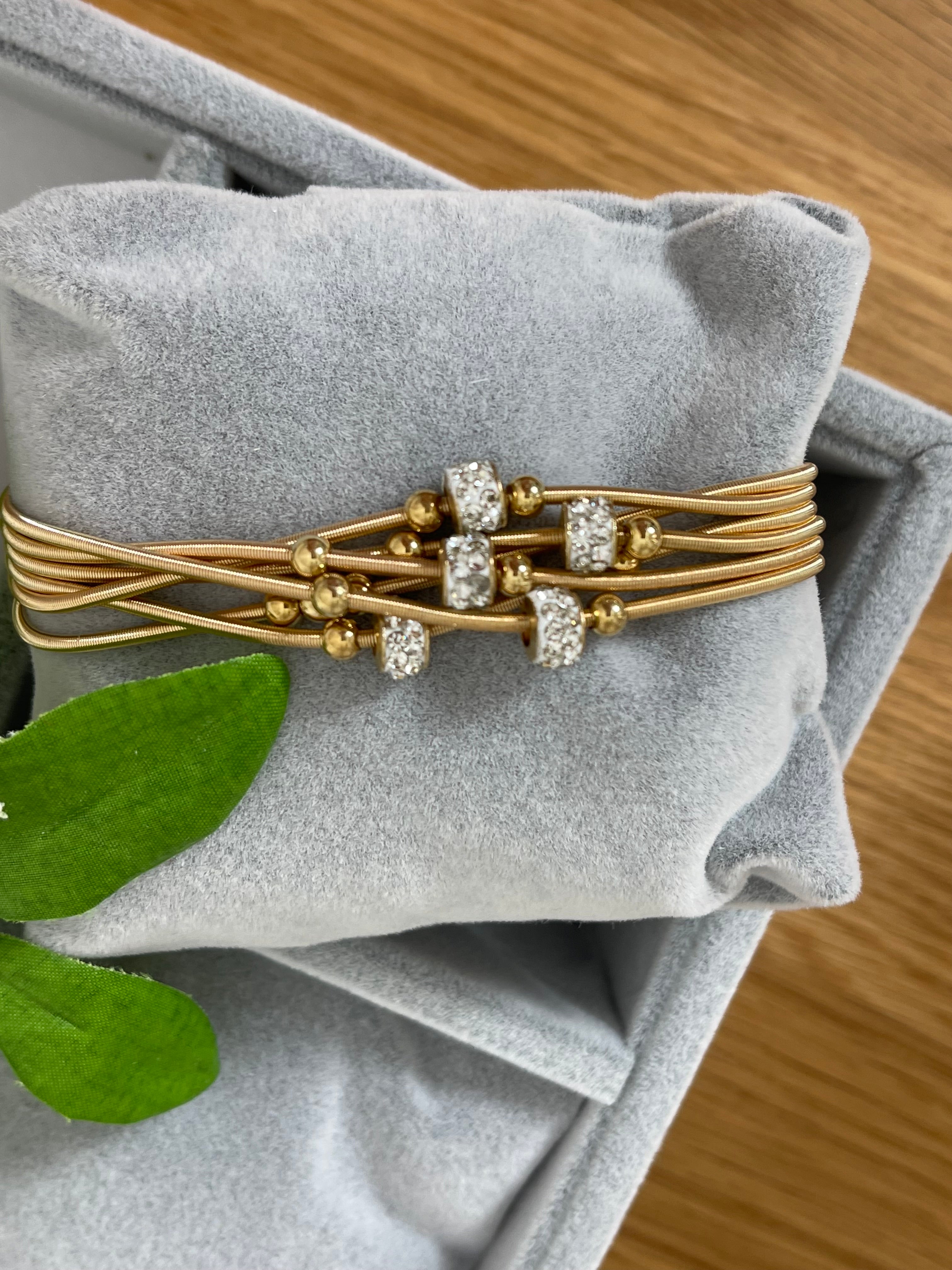 Elegantes Damen - Armband mit Magnetverschluss Edelstahl in 3 Farben