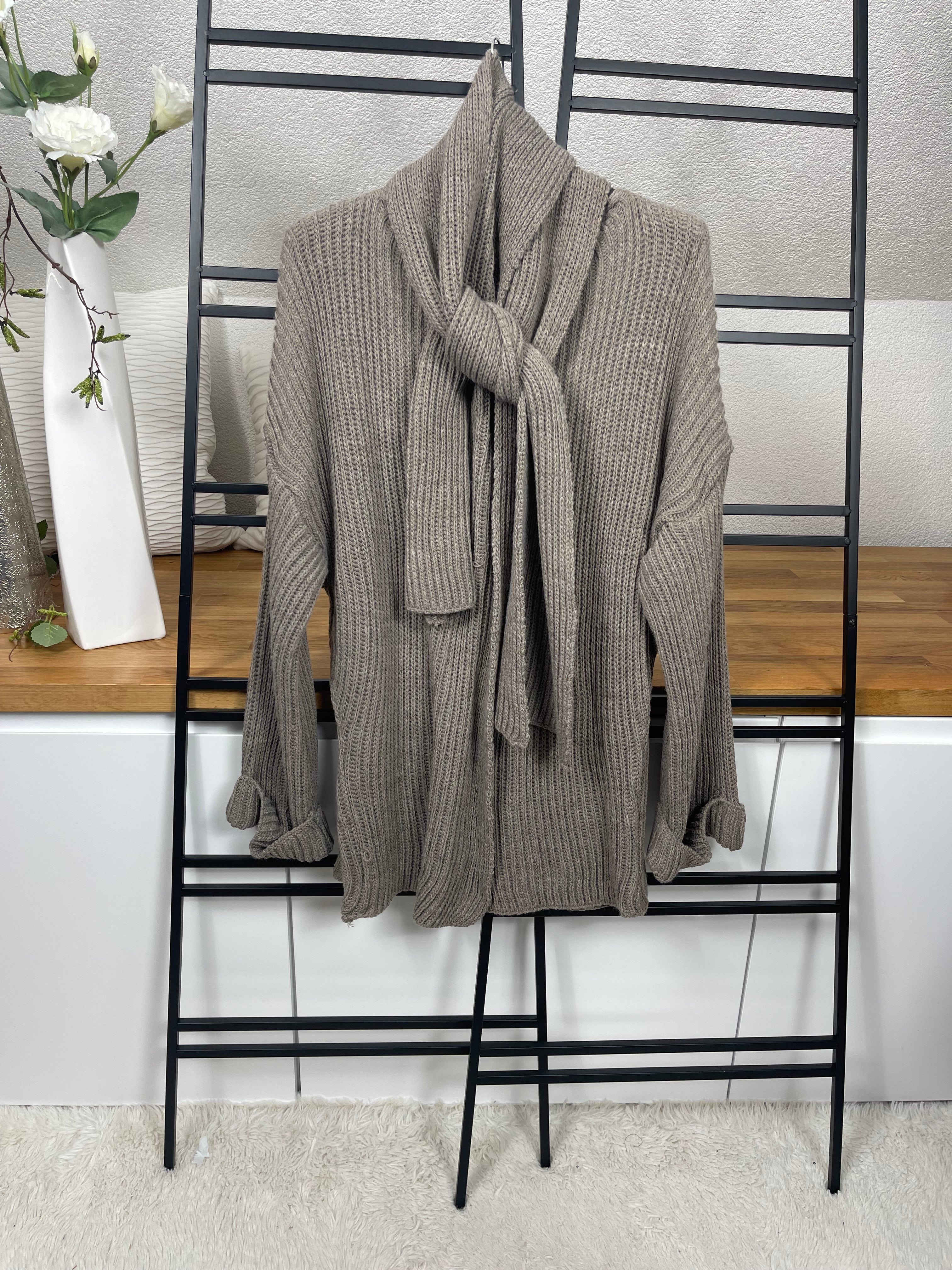 Damen - Cardigan - Schal - Strick - Pullover Einheitsgrösse Gr. 40 - 48 in 3 Farben