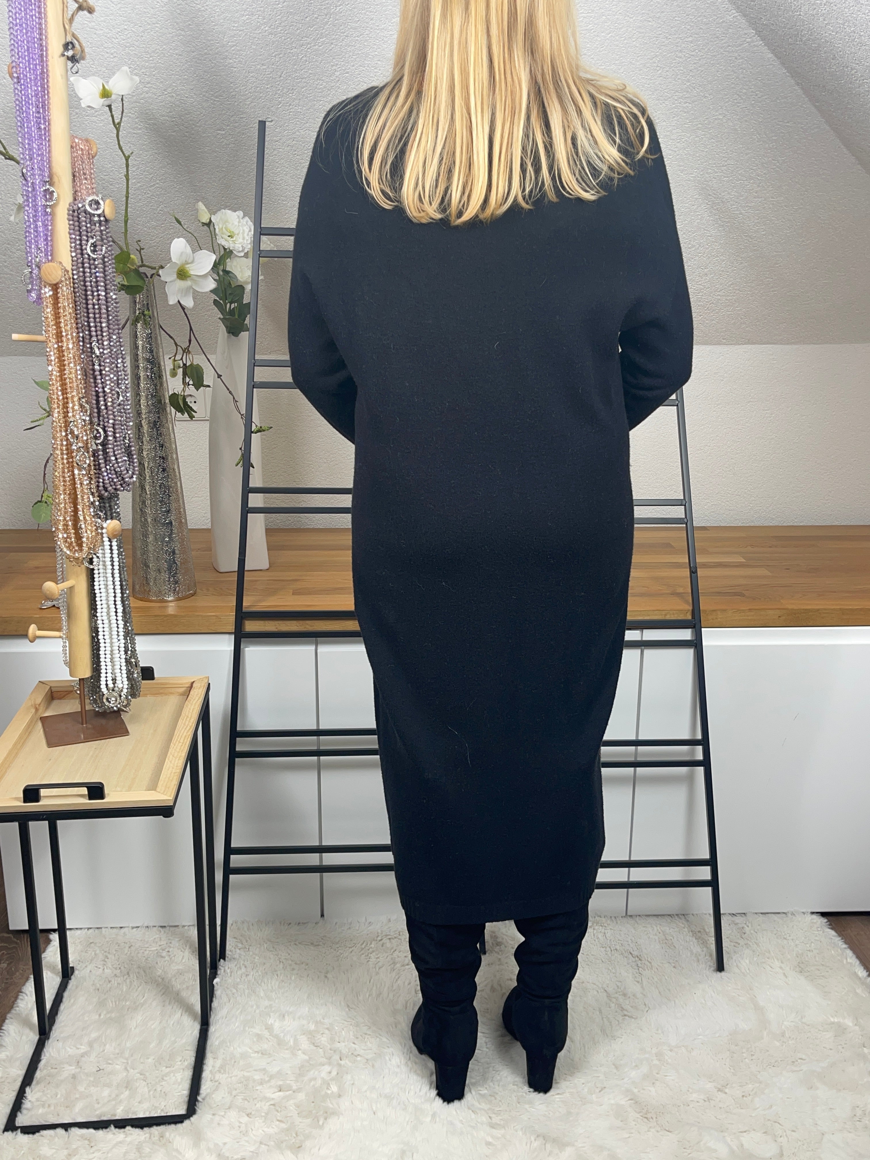 Elegantes Damen- Strick - Kleid Einheitsgröße Gr. 38 - 42 in 4 Farben