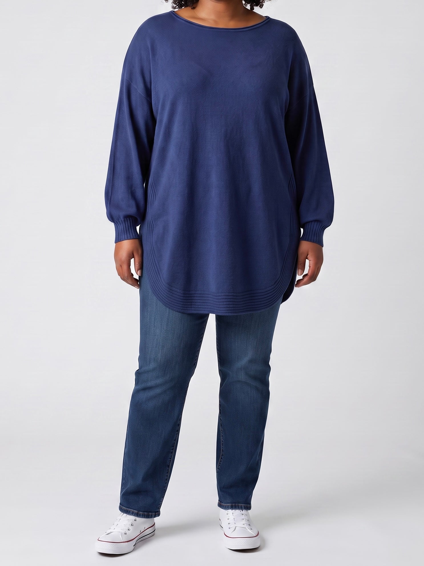Hochwertiger Feinstrick  - Long - Pullover in 2 Farben