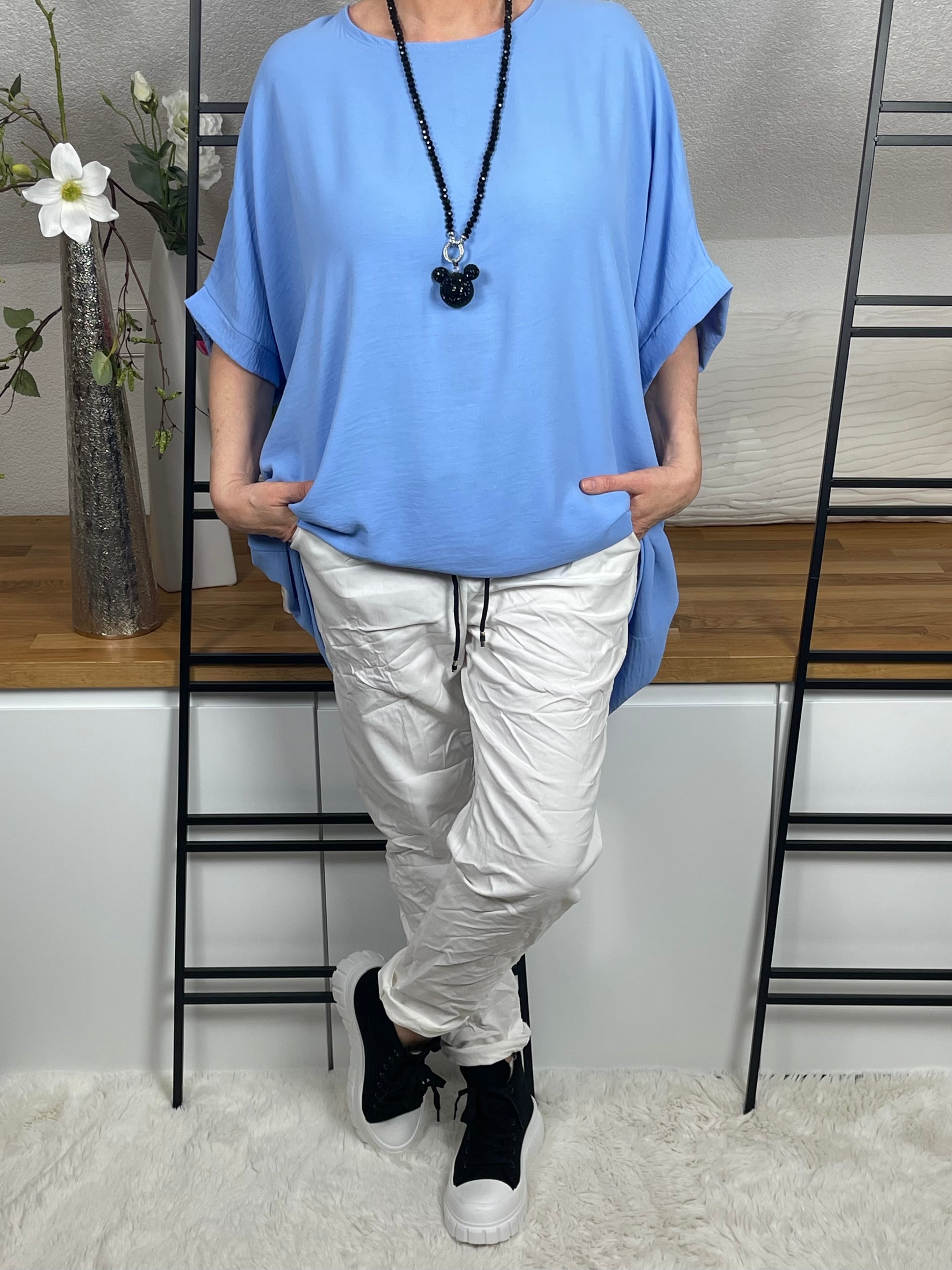 !!!!KEINE RETOURE MÖGLICH!!!! Damen Tunika - Shirt Einheitsgrösse Gr. 44 - 52 in 8 Farben