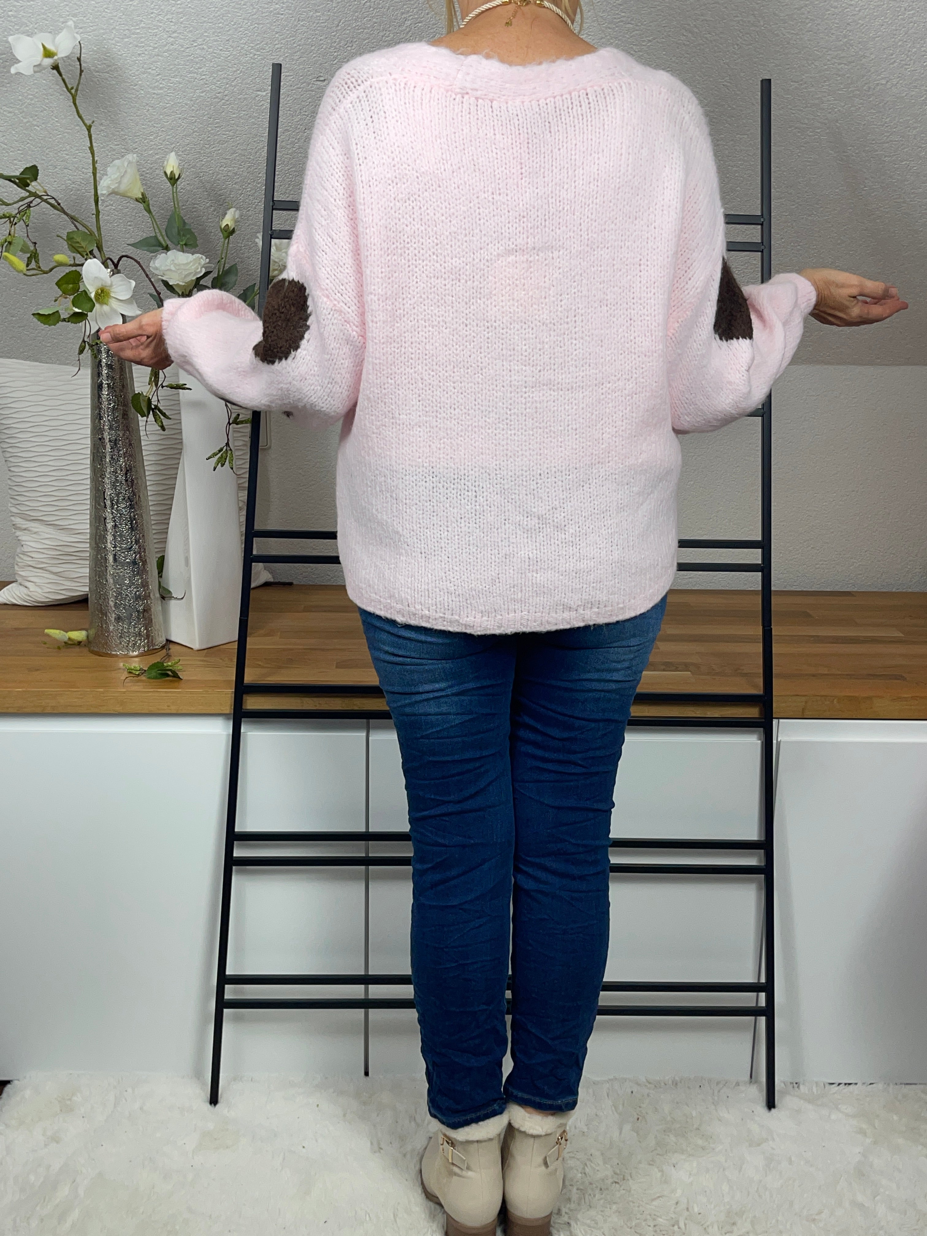 Damen - Strickjacke „Herzle“ Einheitsgrösse Gr. 36 - 44 in 2 Farben