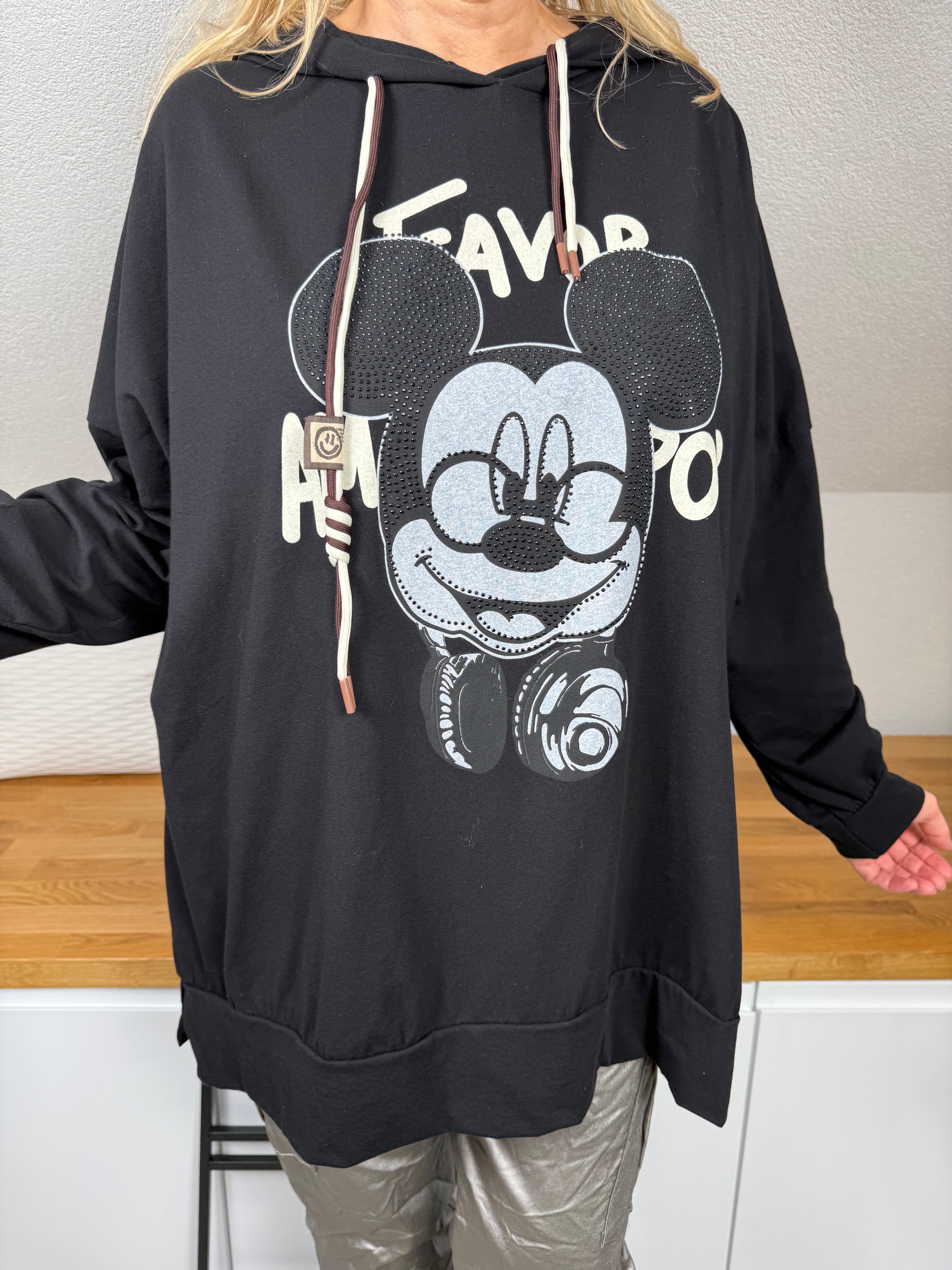 Damen - Hoodie „Mickey“ Einheitsgrösse Gr. 40 - 48 in 3 Farben