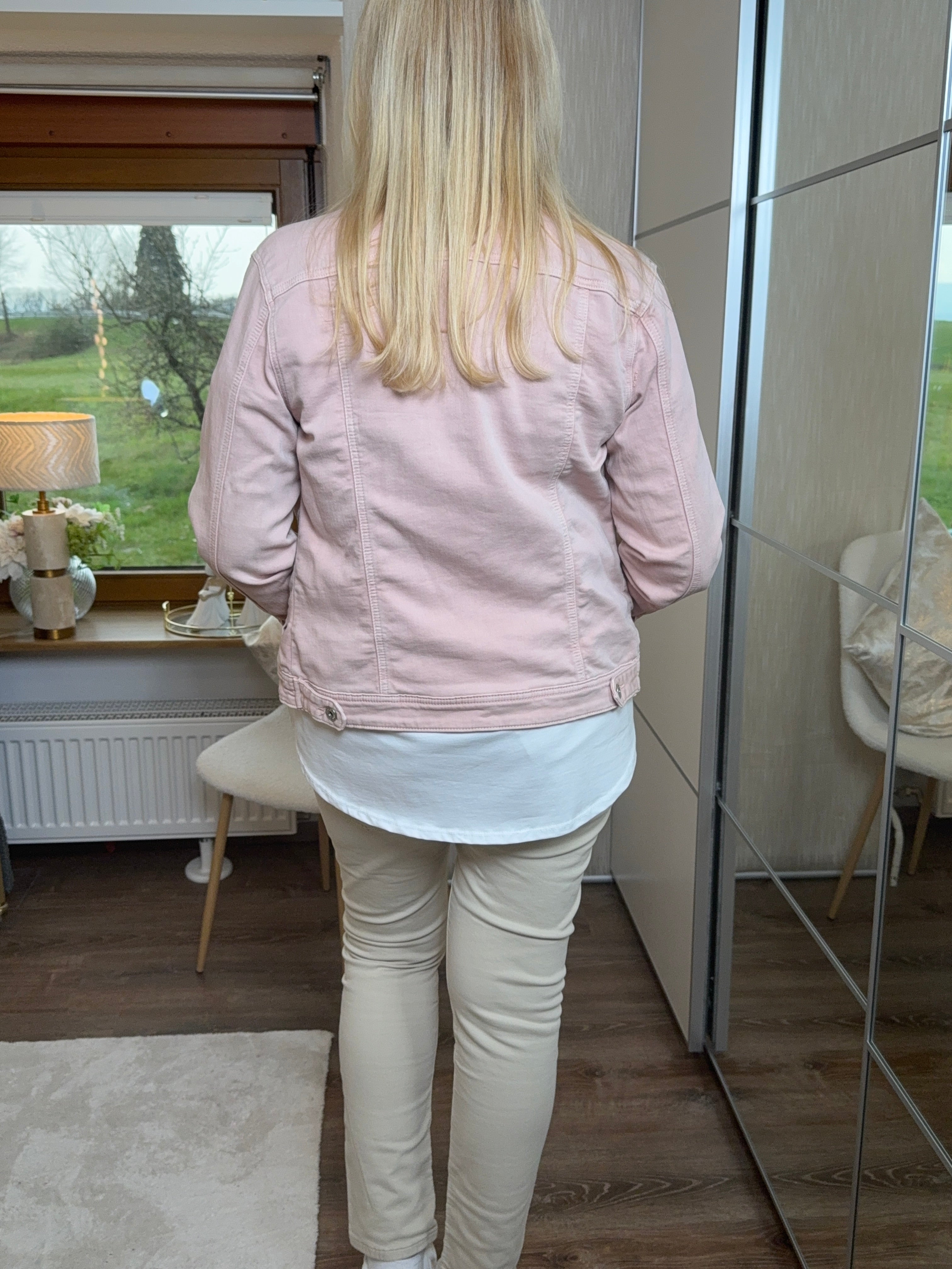 Tolle Jeansjacke Einheitsgröße Gr. 38 - 42 in rosa