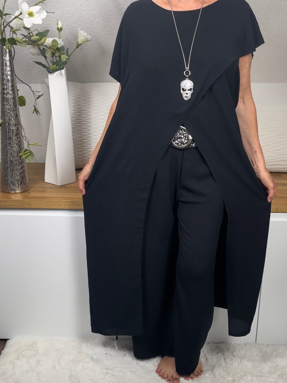 Elegante Damen - Jogpant Einheitsgröße Gr. 36 - 42 in 3 Farben