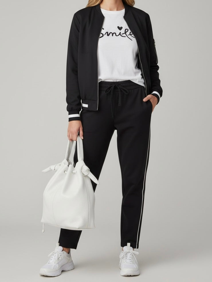 Hochwertiger eleganter Blouson Gr. 36 - 44 in schwarz