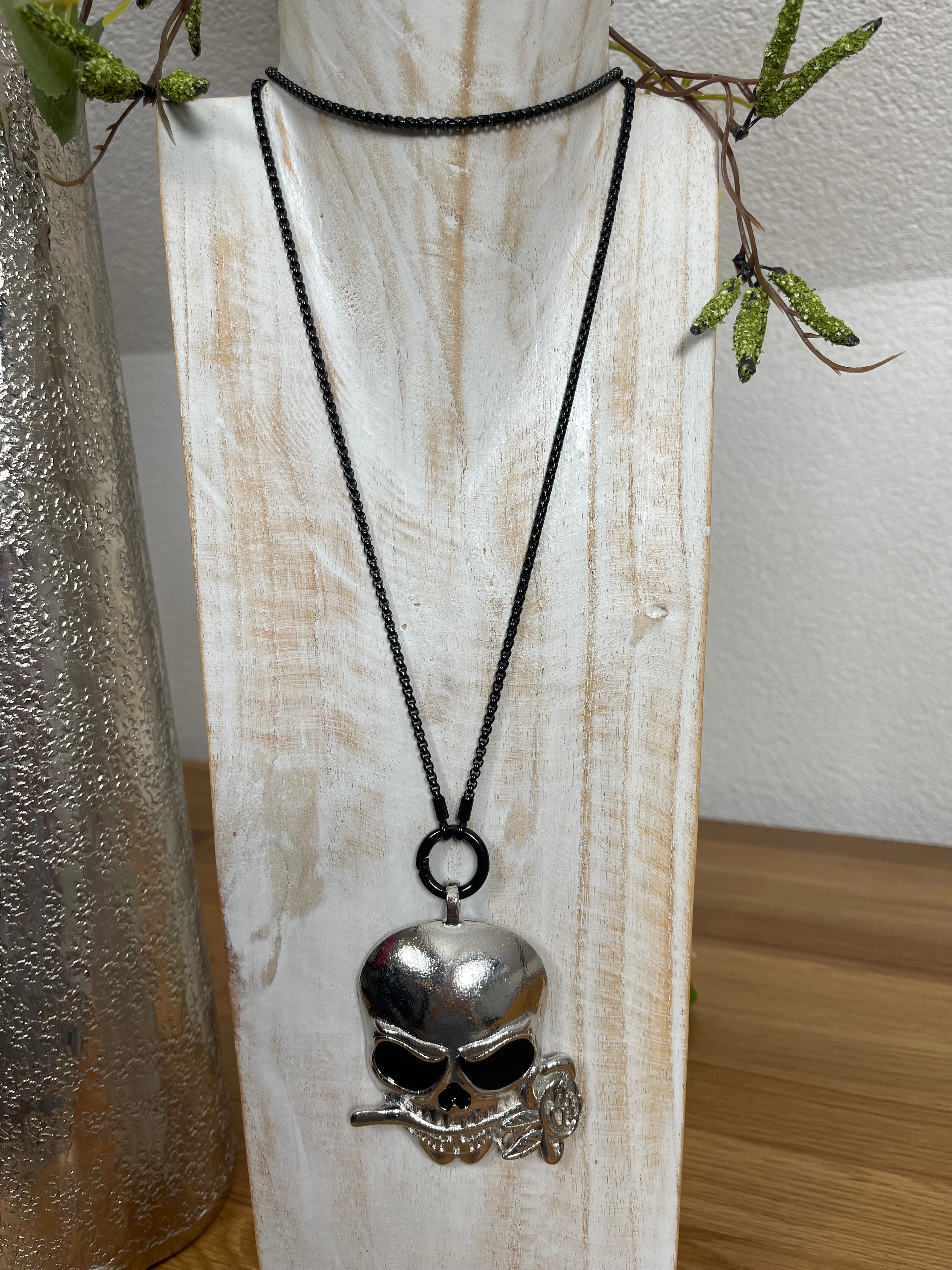 Vario - Perlen - Kette ca. 80 cm verschiedene Farben