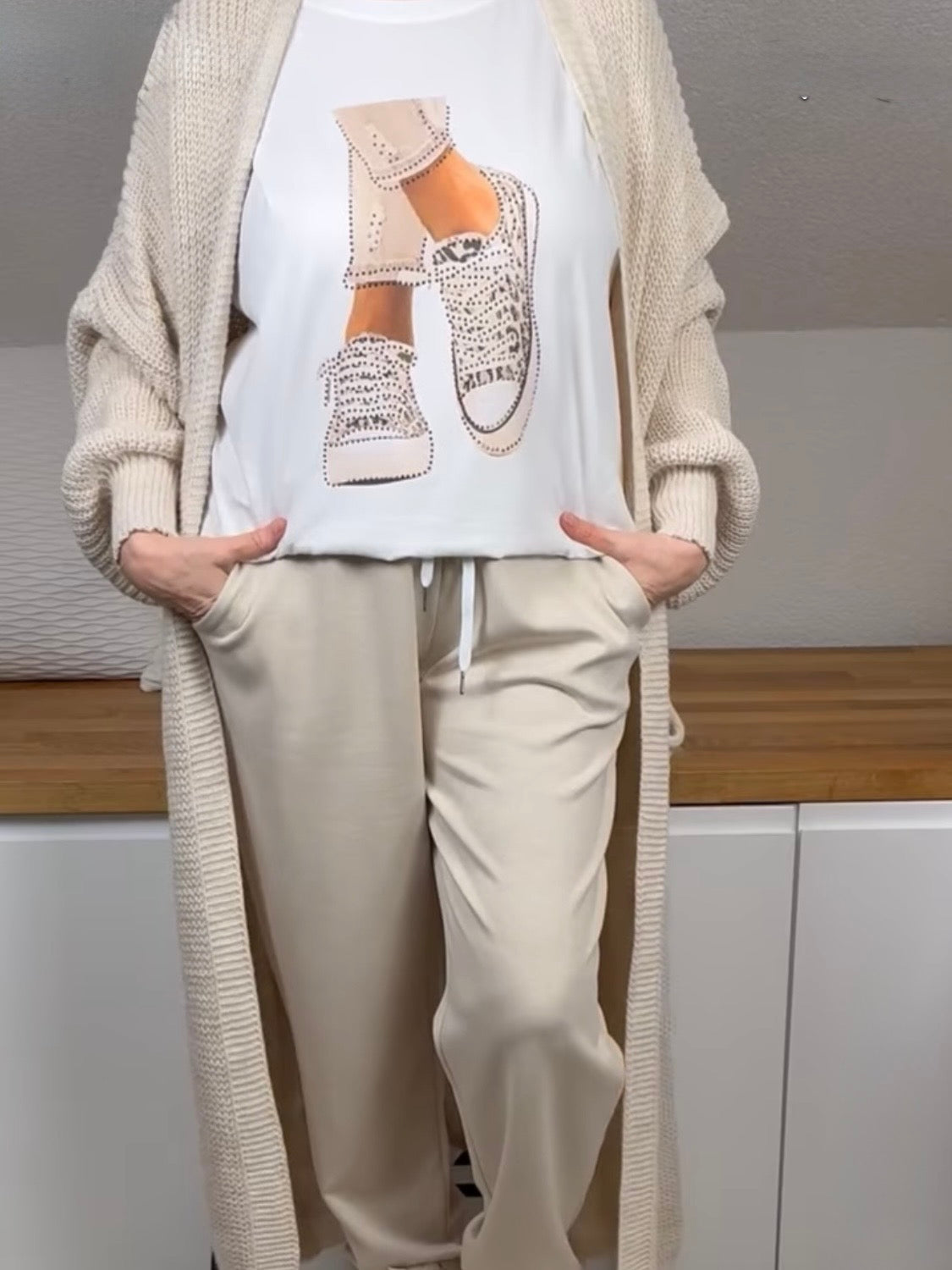 !!!KEINE RETOURE MÖGLICH !!! Strickmantel „Elise“ Einheitsgrösse Gr. 36 - 44/46